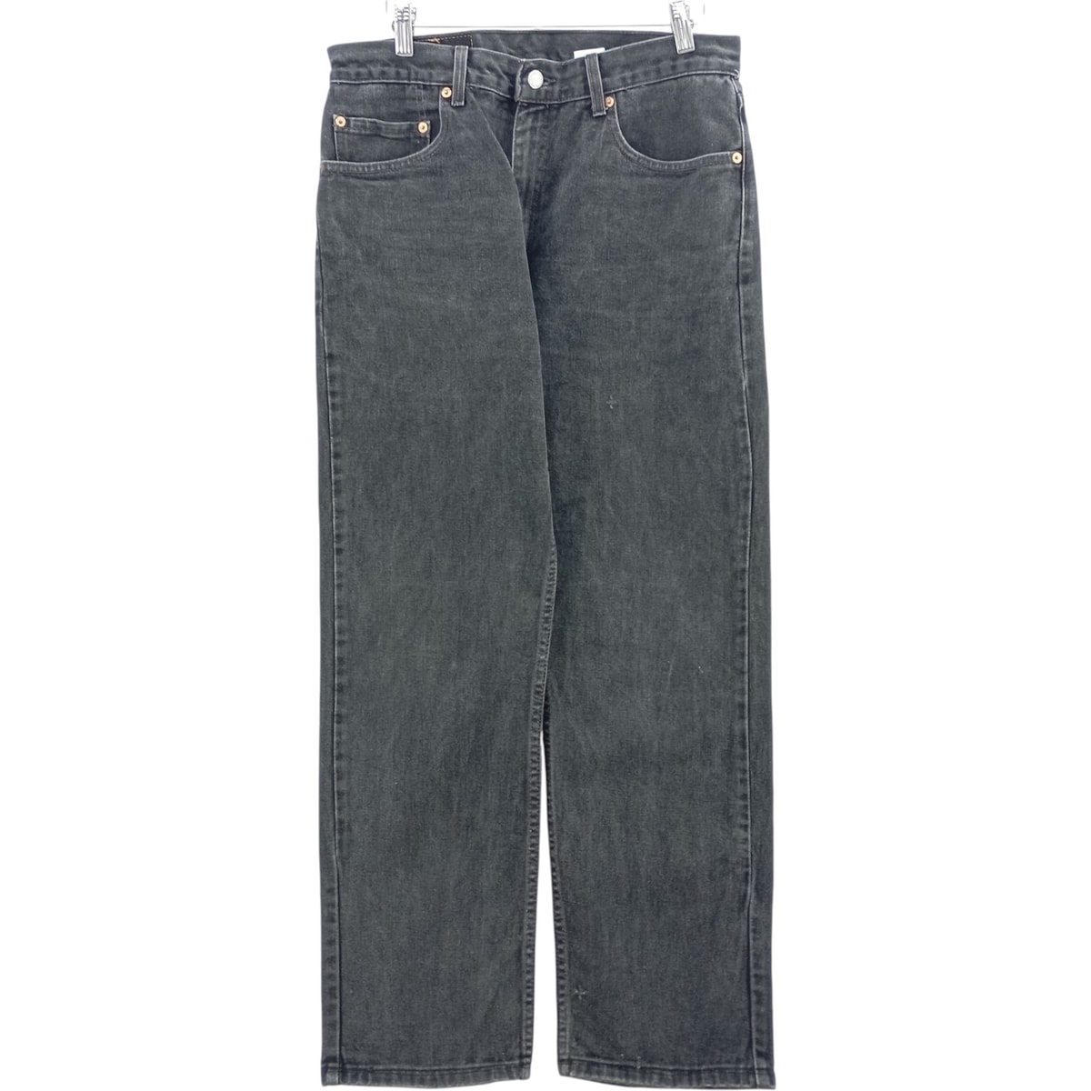 古着 00年代 リーバイス Levi's 505 REGULAR FIT ブラックデニム テーパードデニムパンツ メンズw32相当/eaa482421