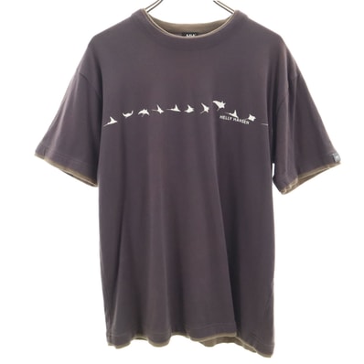 HELLY HANSEN ヘリーハンセン 半袖 Tシャツ L ブラウン系 アウトドア