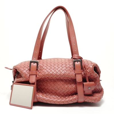 ボッテガヴェネタ BOTTEGAVENETA モンテーニュ イントレチャート ショルダーバッグ【中古】