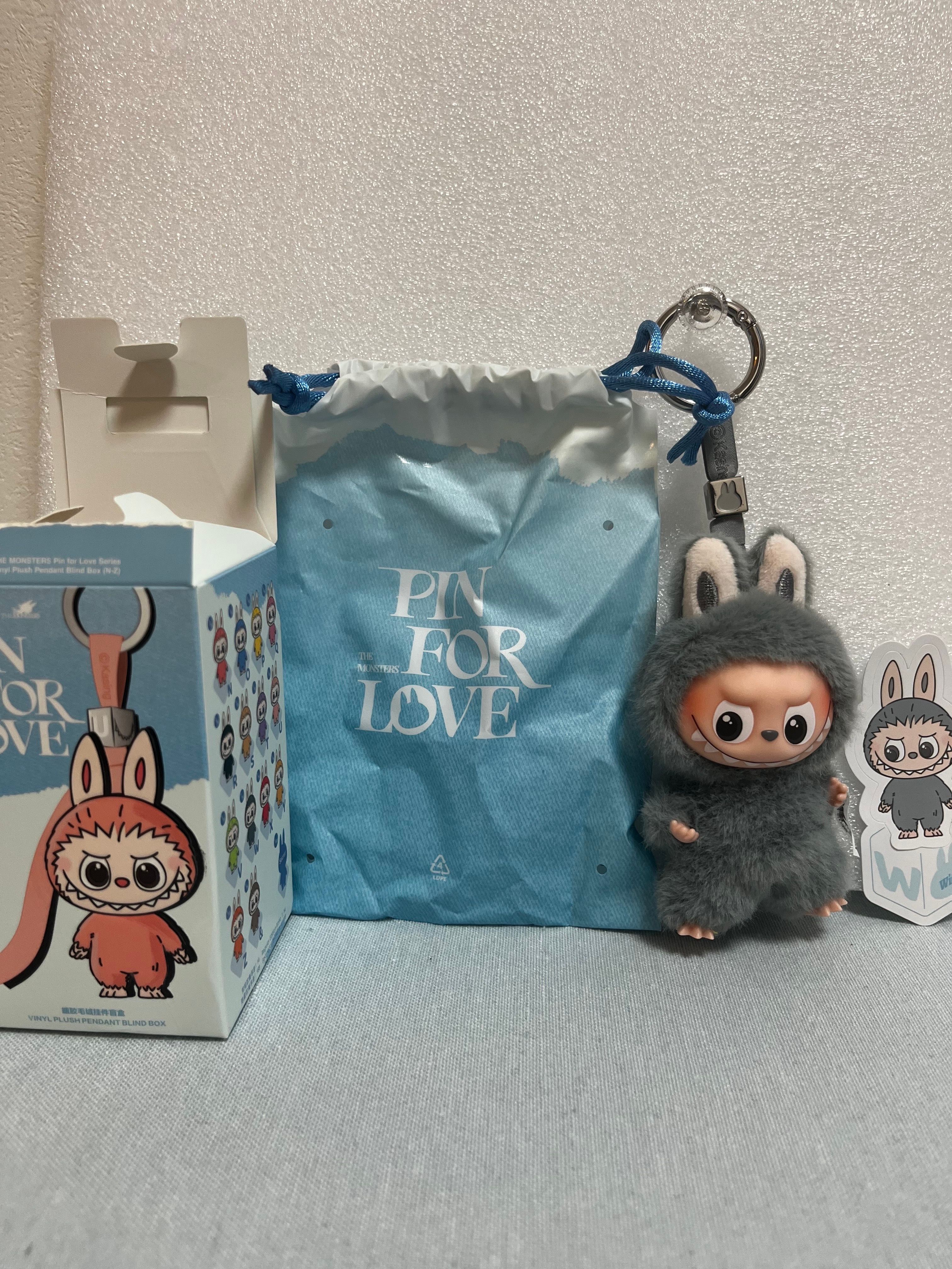 POP MART THE MONSTERS (LABUBU) Pin for Love Series-Vinyl Plush Pendant (N-Z) W