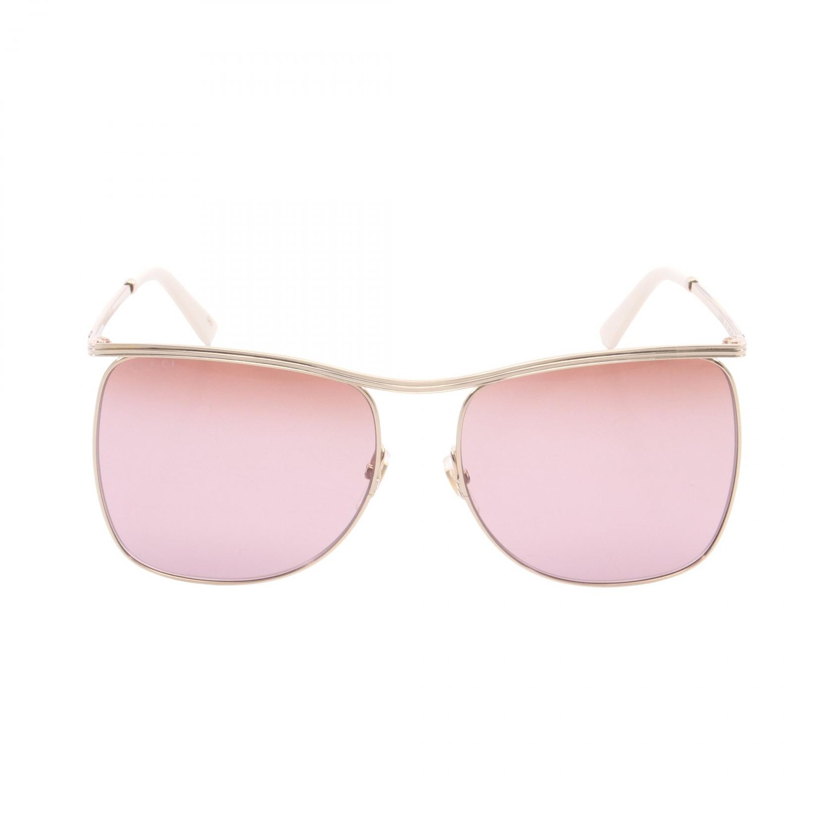 グッチ GUCCI サングラス 衣料品 GP / プラスチック レディース ゴールド系 / ホワイト系 GG0820S4 【新品】