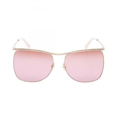 グッチ GUCCI サングラス 衣料品 GP / プラスチック レディース ゴールド系 / ホワイト系 GG0820S4 【新品】