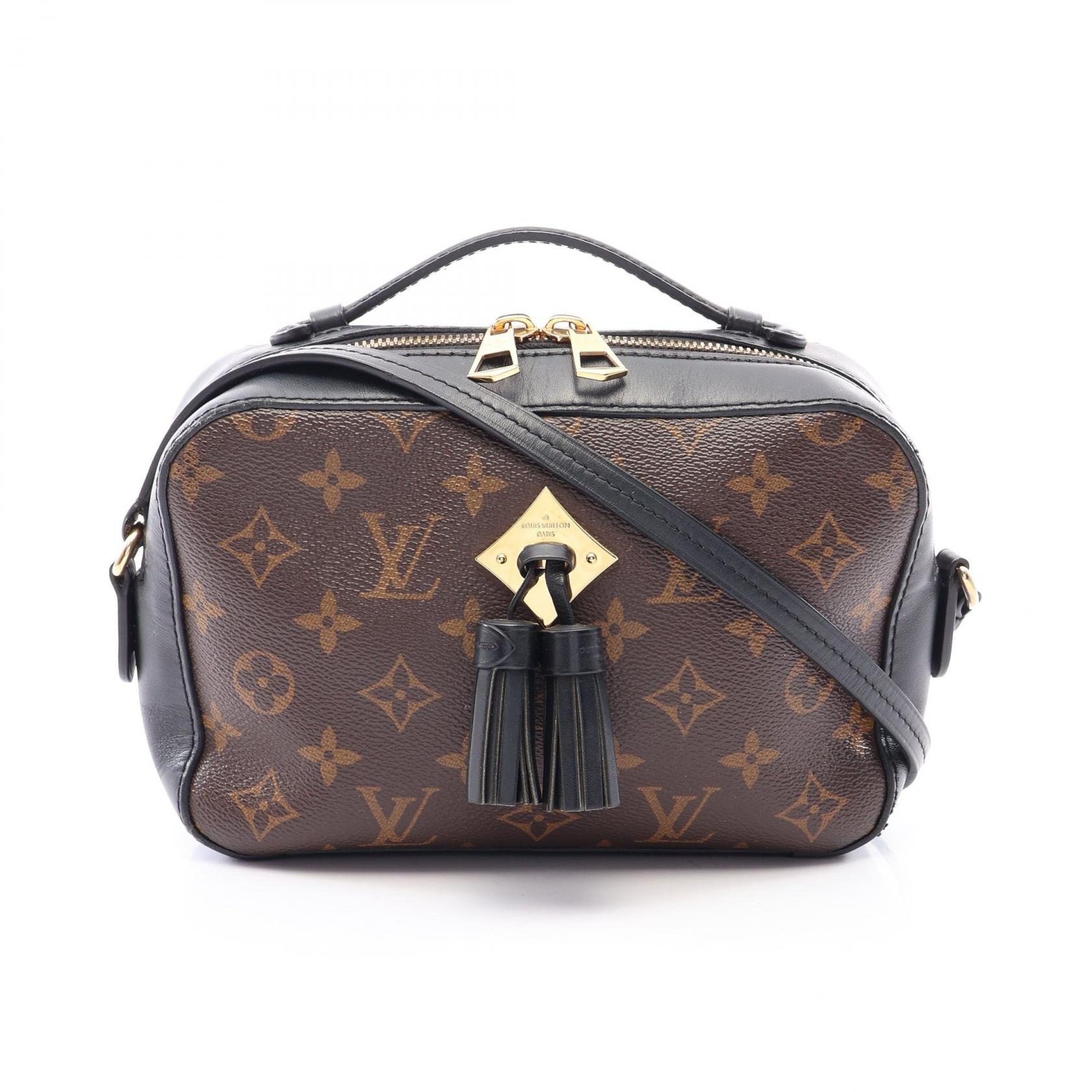 ルイ・ヴィトン LOUIS VUITTON サントンジュ モノグラム ノワール 2WAY ショルダーバッグ バッグ PVCコーティングキャンバス レザー モノグラム ノワール レディース ブラウン系 / ブラック系 M43555 【中古】