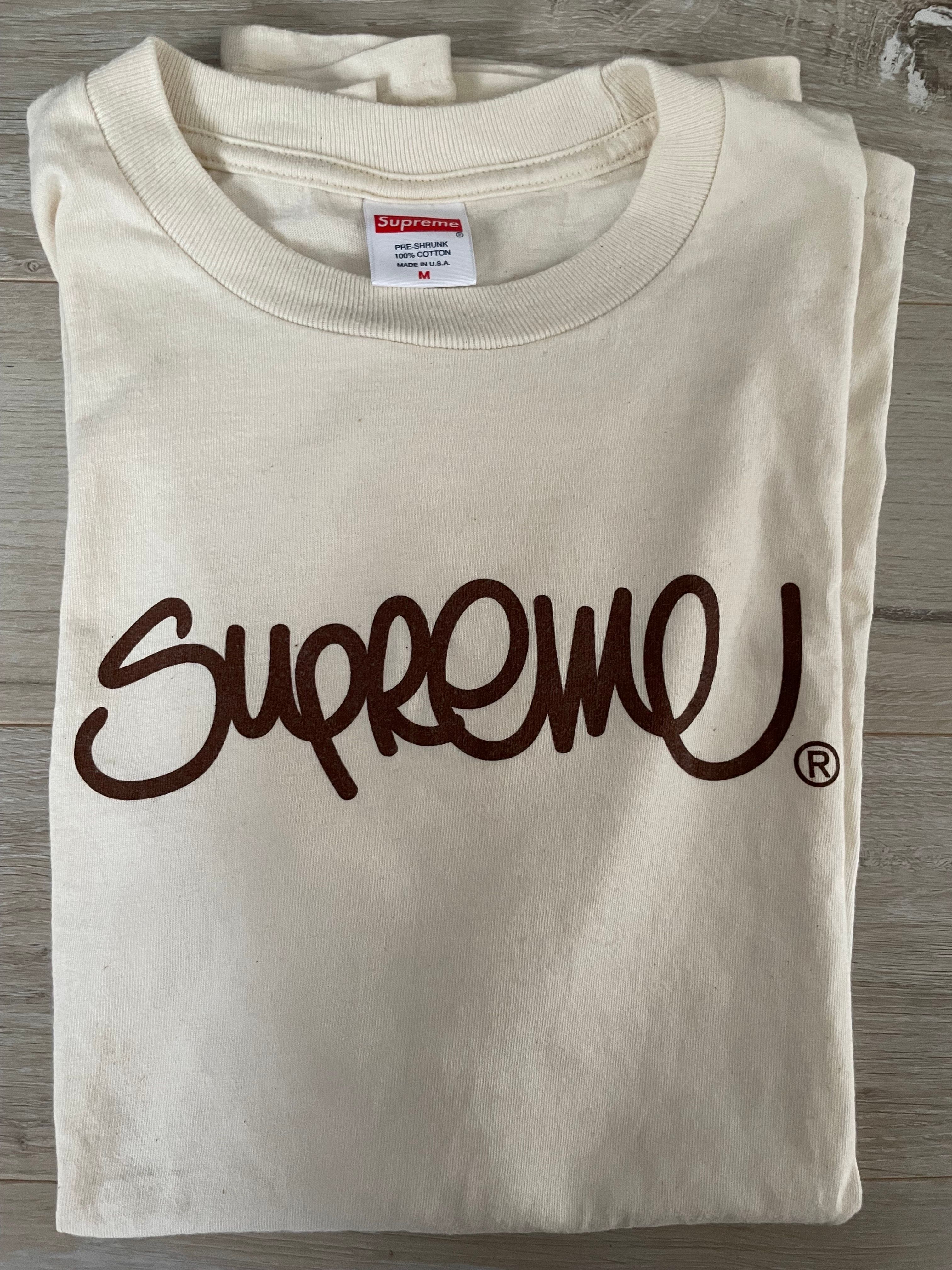 Supreme Handstyle Tee "Natural"