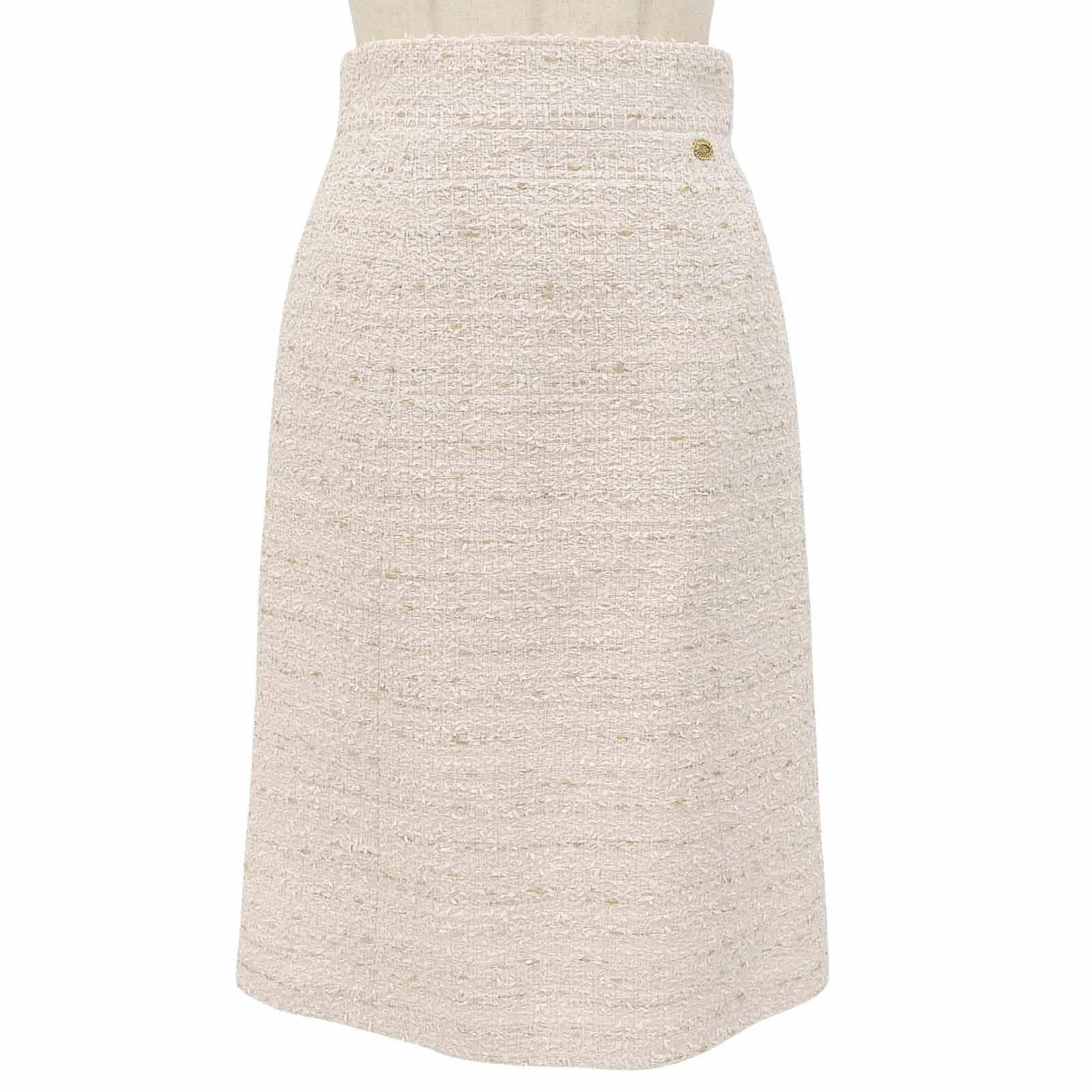 極美品 シャネル スカート ピンク レディース 38 P38355