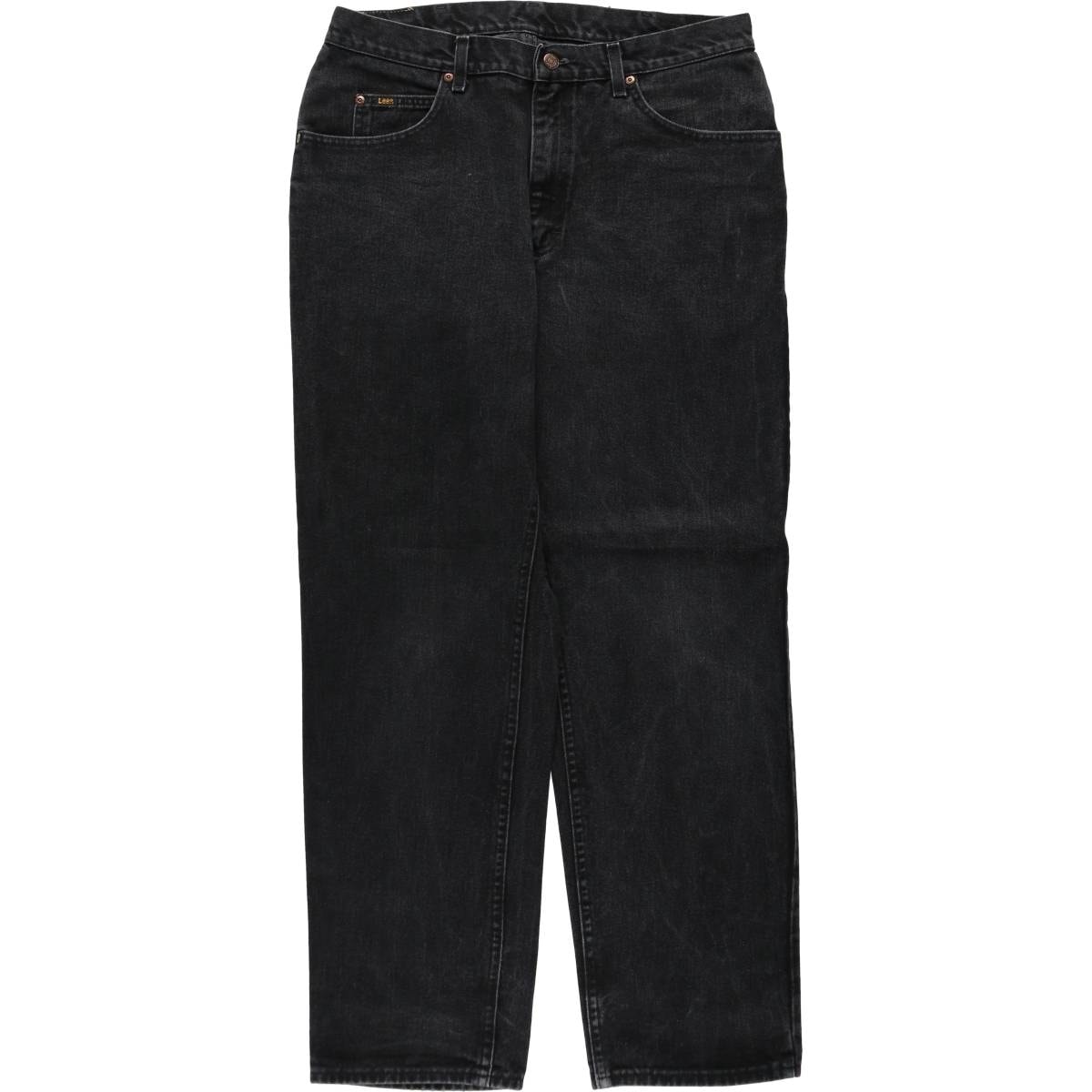古着 リー Lee ブラックデニム ストレートデニムパンツ メンズw36相当/eaa569557