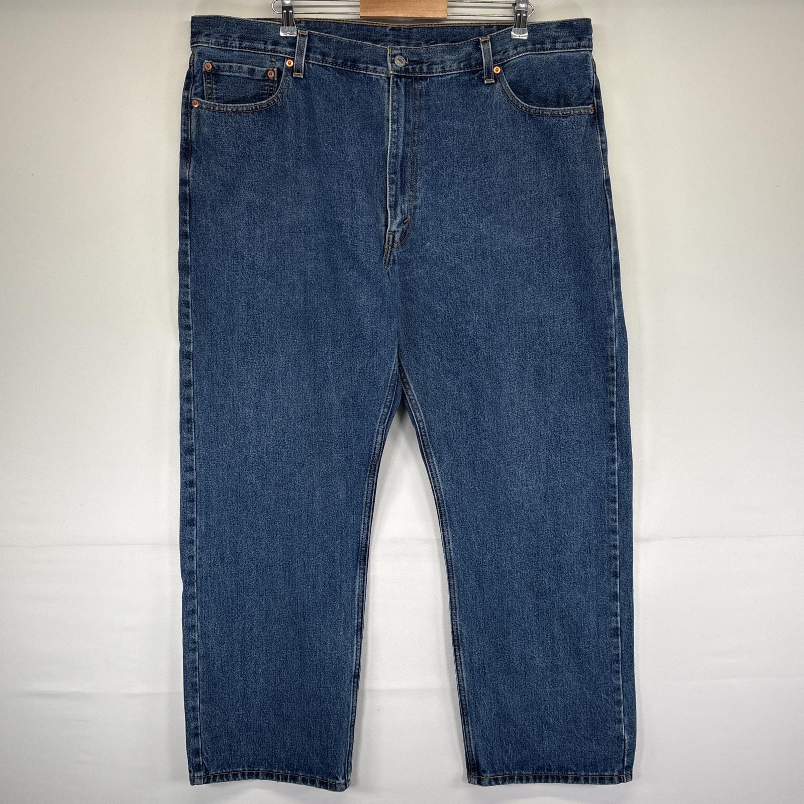 古着 リーバイス Levi's デニムパンツ 505 ストレート 大きいサイズ ジーンズ ジーパン 5ポケット 長ズボン w46 L32  ブルー メンズ