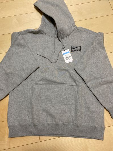 Stussy × Nike NRG Washed Hoodie (US Size) "Grey" DJ9488-063