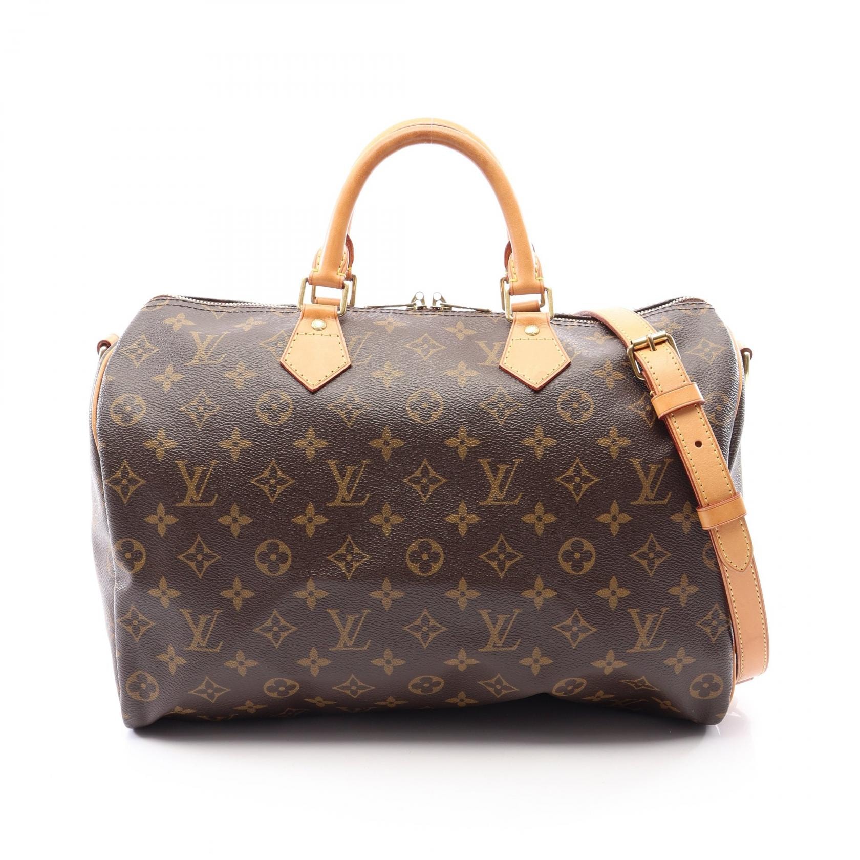 ルイ・ヴィトン LOUIS VUITTON スピーディ バンドリエール 35 モノグラム 2WAY ハンドバッグ バッグ PVCコーティングキャンバス レザー レディース ブラウン系 M40392 【中古】