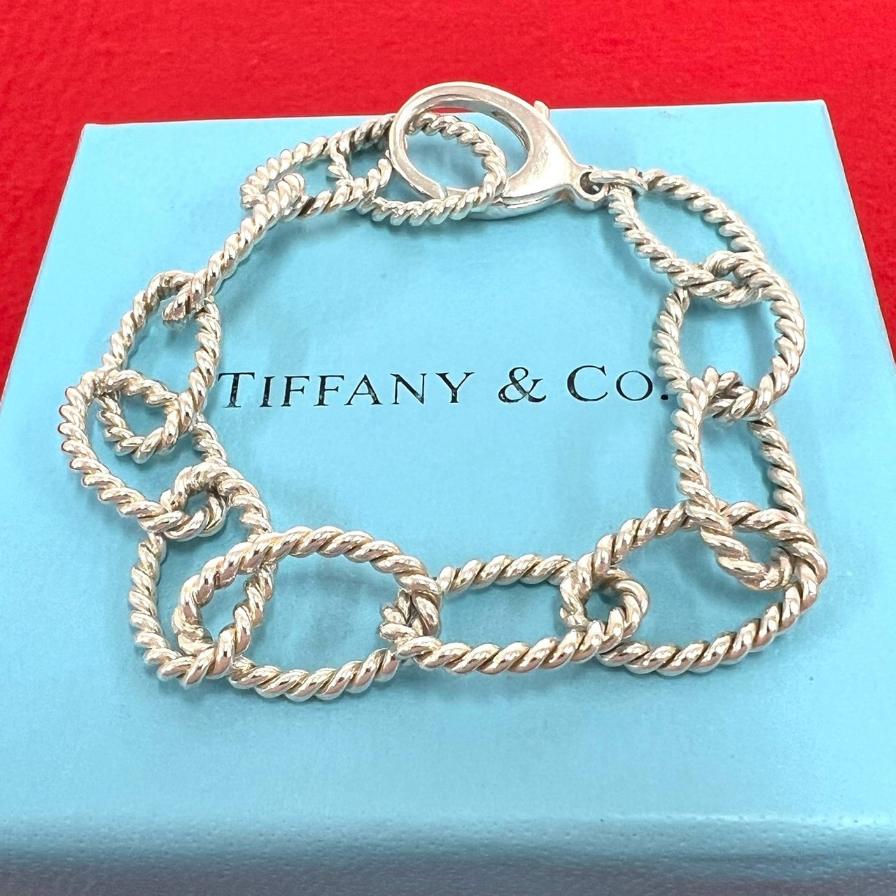 TIFFANY&Co. ティファニー オーバルリンク ツイスト ブレスレット シルバー925 ブレスレット シルバー
 19066