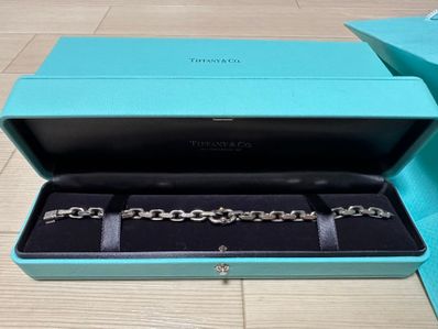 Tiffany & Co. 1837® Makers Narrow Chain Bracelet in Sterling Silver and Gold
