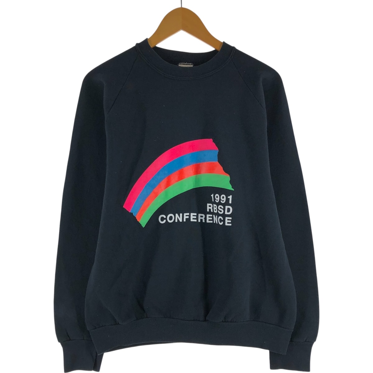 古着 90年代 フルーツオブザルーム FRUIT OF THE LOOM プリントスウェットシャツ トレーナー USA製 メンズL相当 ヴィンテージ/eaa536050