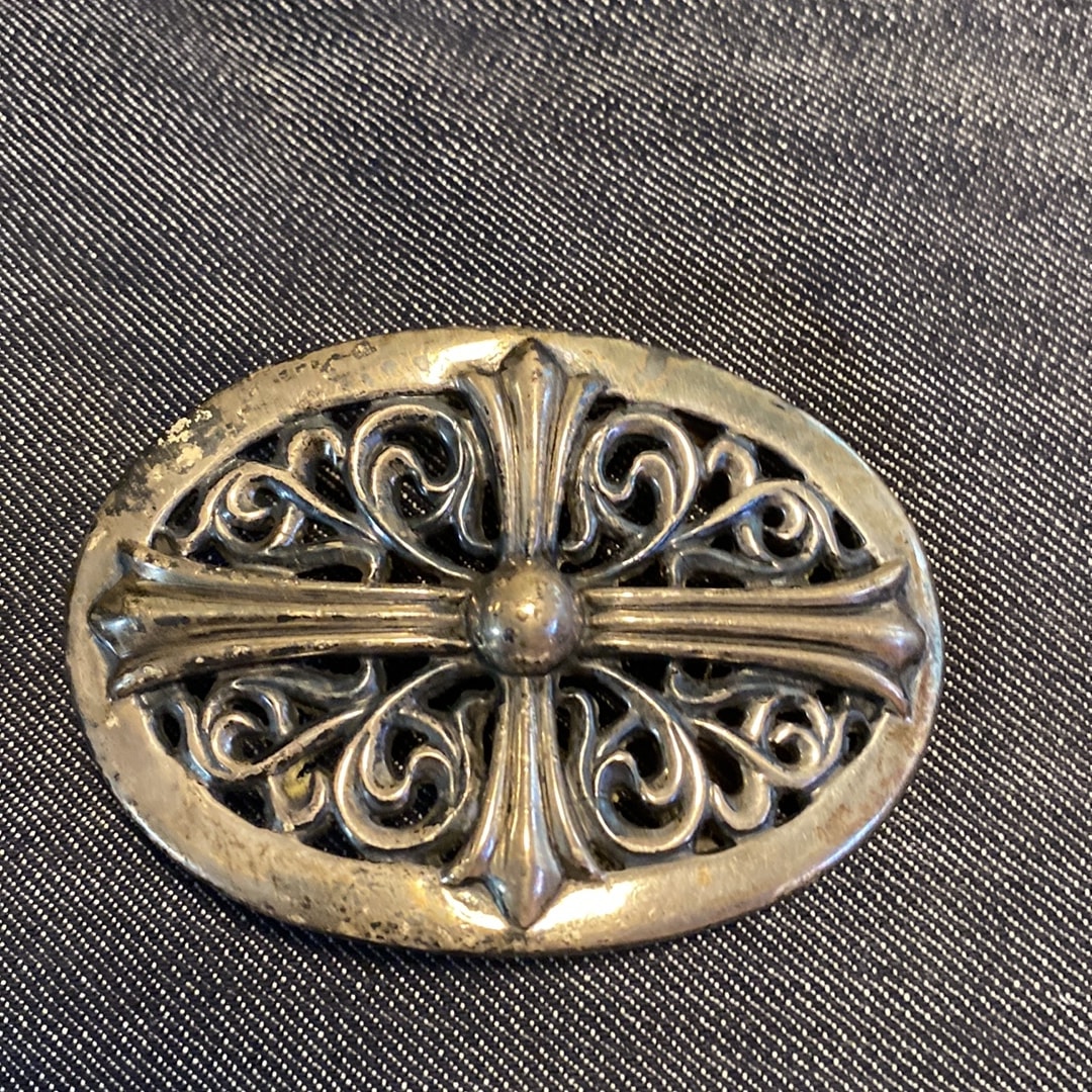 Chrome Hearts Classic Oval Cross Buckle "Silver"