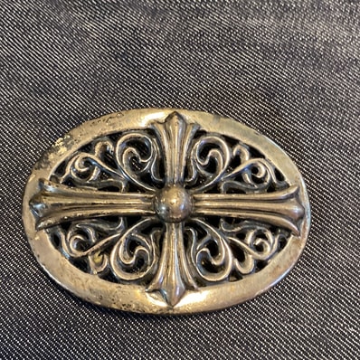 Chrome Hearts Classic Oval Cross Buckle "Silver"