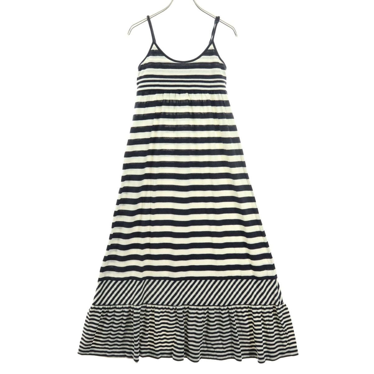 BEAMS HEART ビームスハート ノースリーブ キャミワンピース F ネイビー系