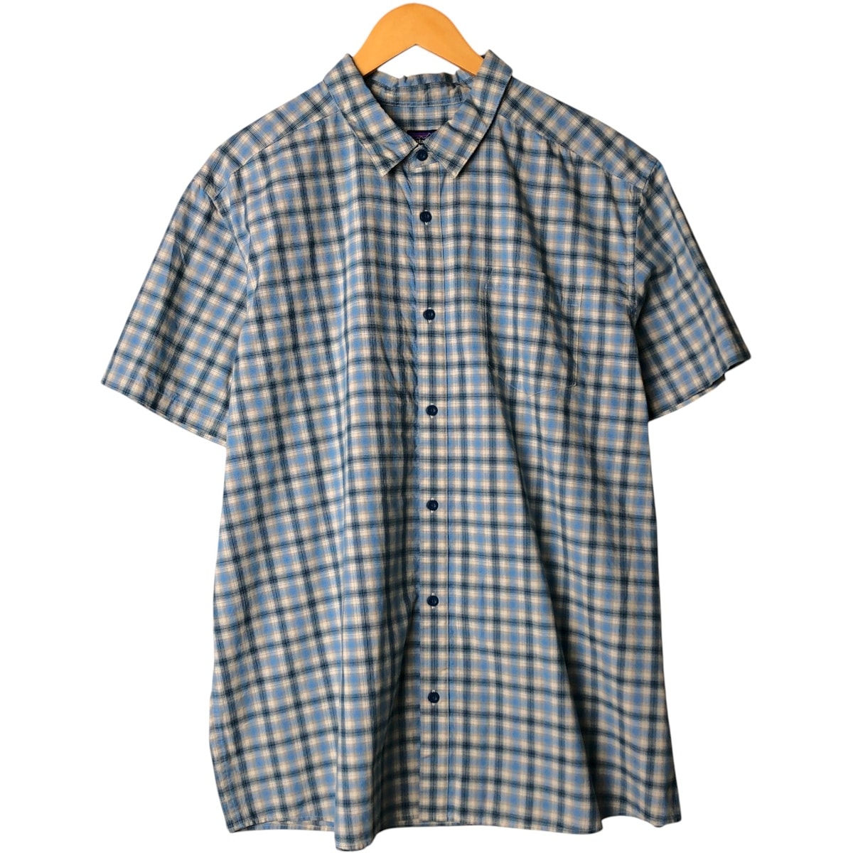 古着 パタゴニア Patagonia Fezzman Shirt フェズマンシャツ 53964SP17 オンブレチェック 半袖 チェックシャツ メンズXXL相当/eaa581845