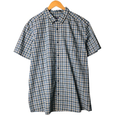 古着 パタゴニア Patagonia Fezzman Shirt フェズマンシャツ 53964SP17 オンブレチェック 半袖 チェックシャツ メンズXXL相当/eaa581845