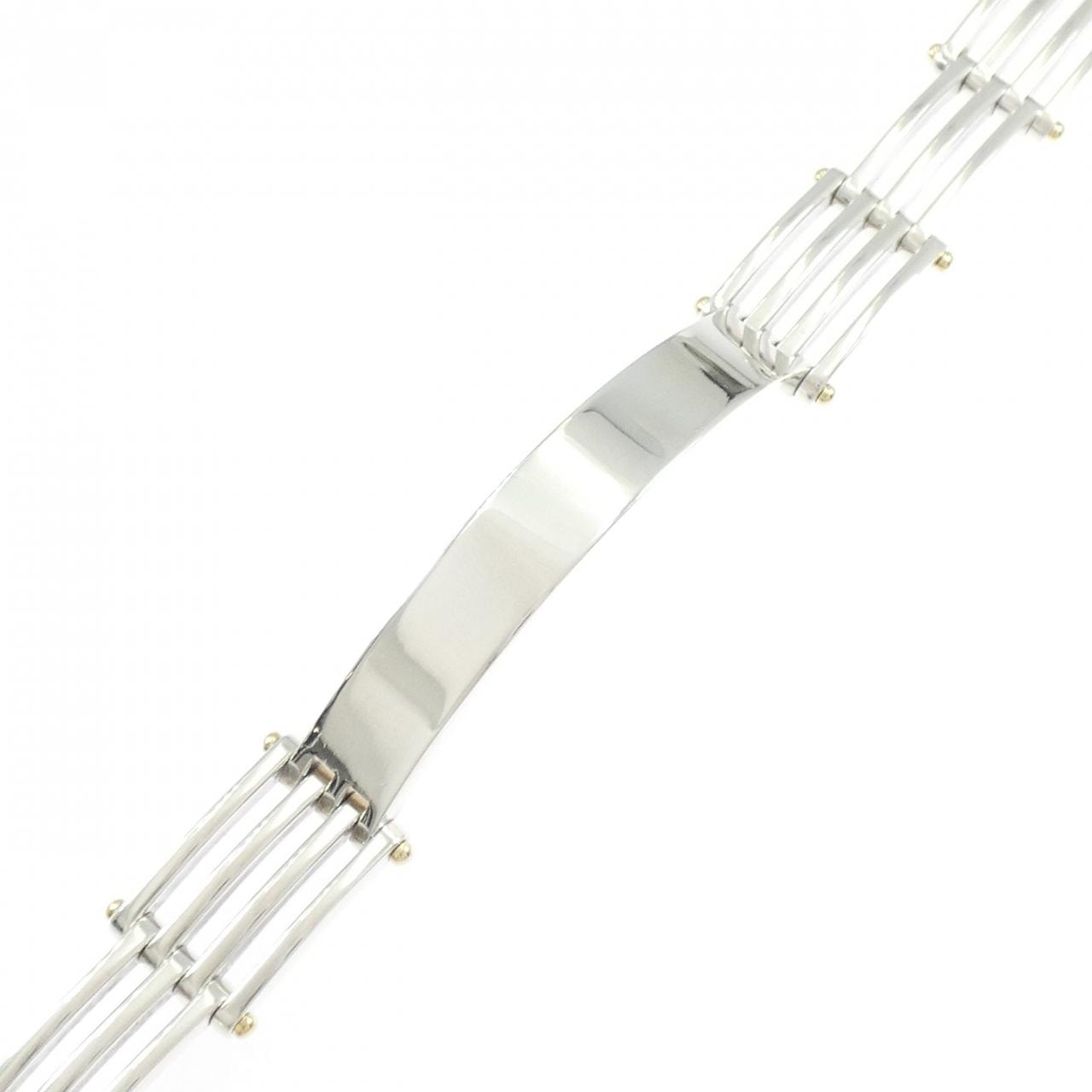 【ヴィンテージ】ティファニー ゲートリンク IDブレス ナロー ブレスレット