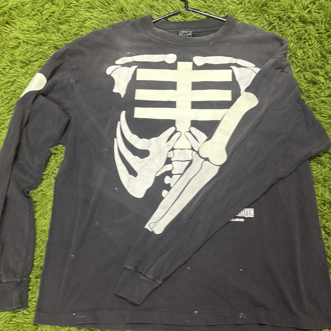SAINT Mxxxxxx x BOUNTY HUNTER BH LS T-Shirt Bone "Black"