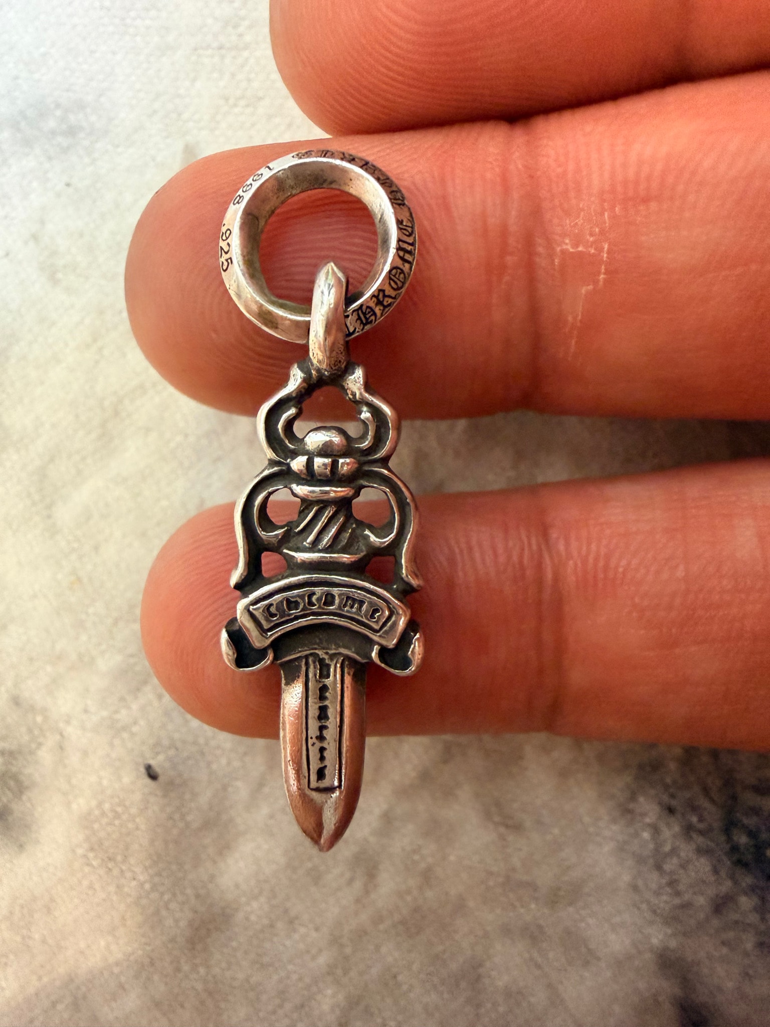 Chrome Hearts #5 Dagger Charm "Silver"