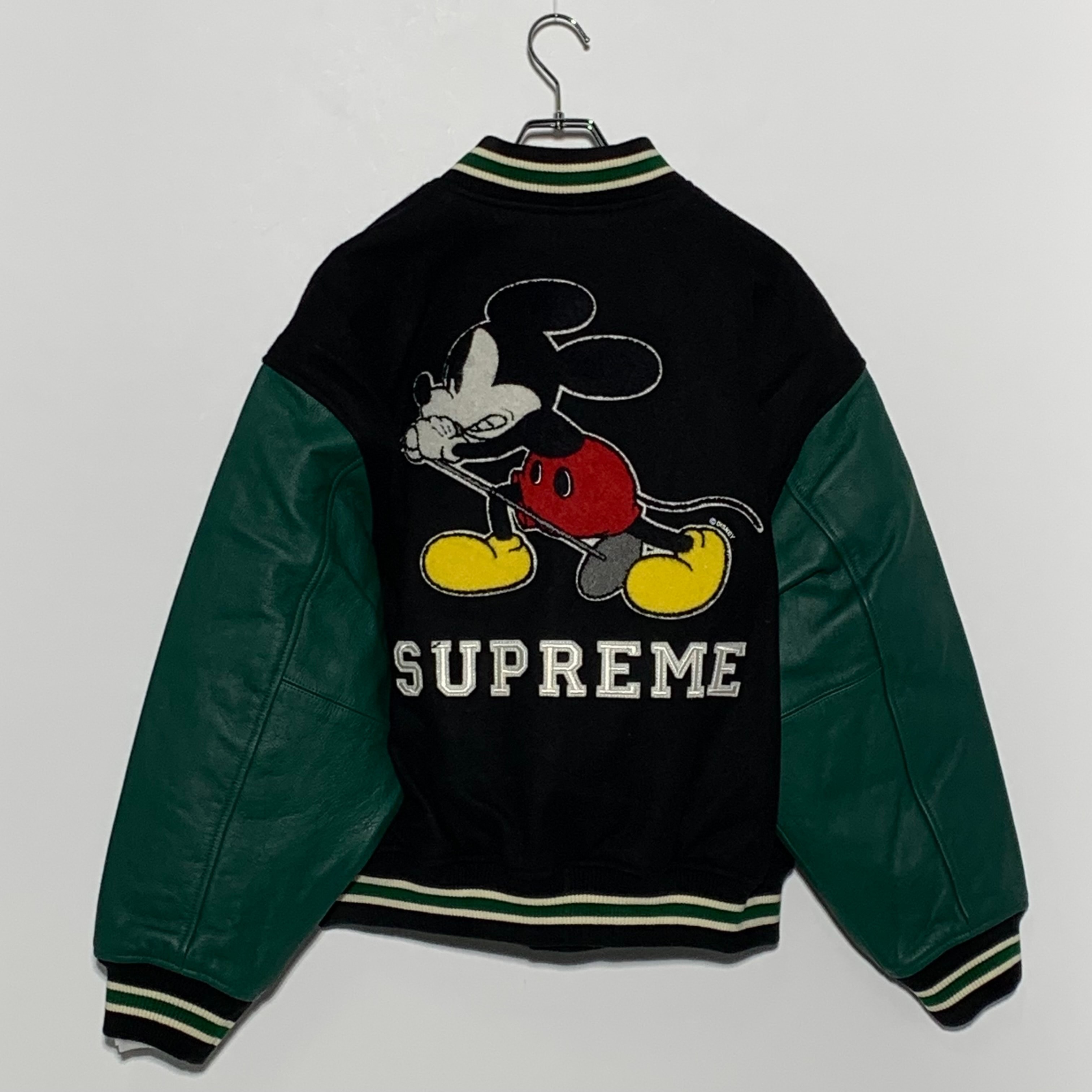Supreme x Number (N)ine x Mickey Mouse Varsity Jacket "Black"