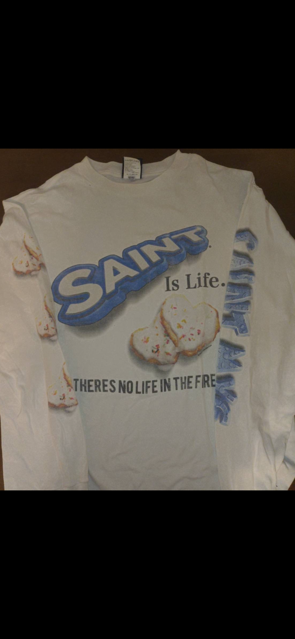 SAINT Mxxxxxx x Shermer LS Tee_Heart Ckie "White"