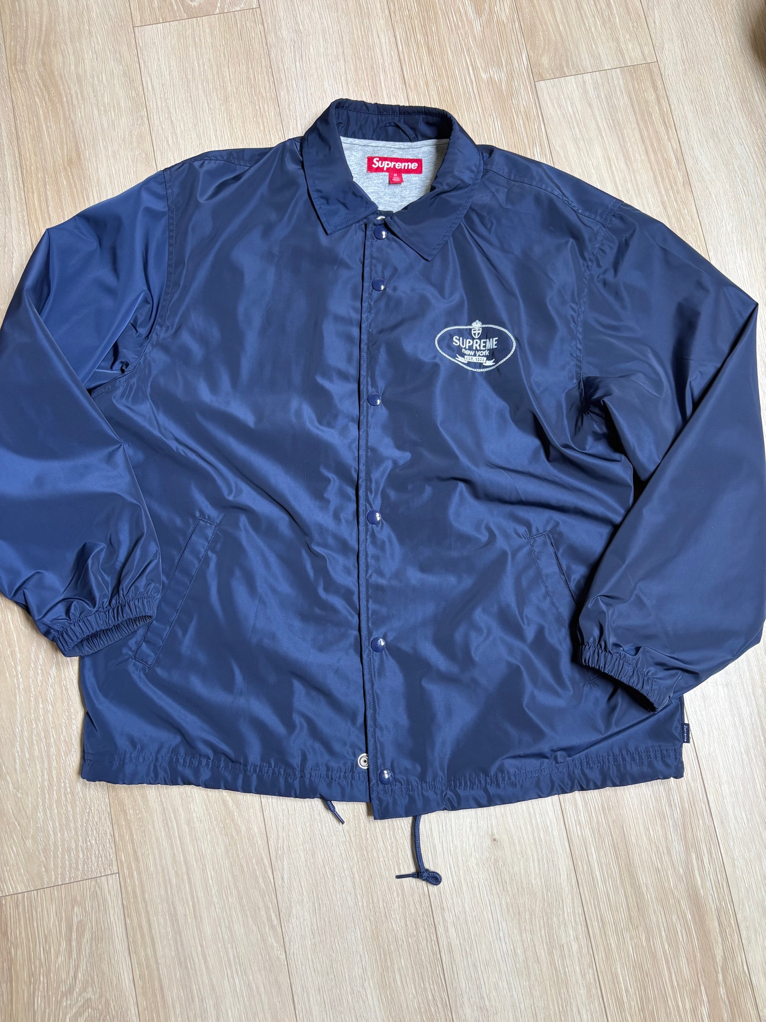 Supreme Crest Coaches Jacket "Navy"