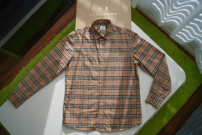 【未使用に近い】☆美品・超希少・超高級品・レア☆バーバリー☆ノバチェックシャツ☆