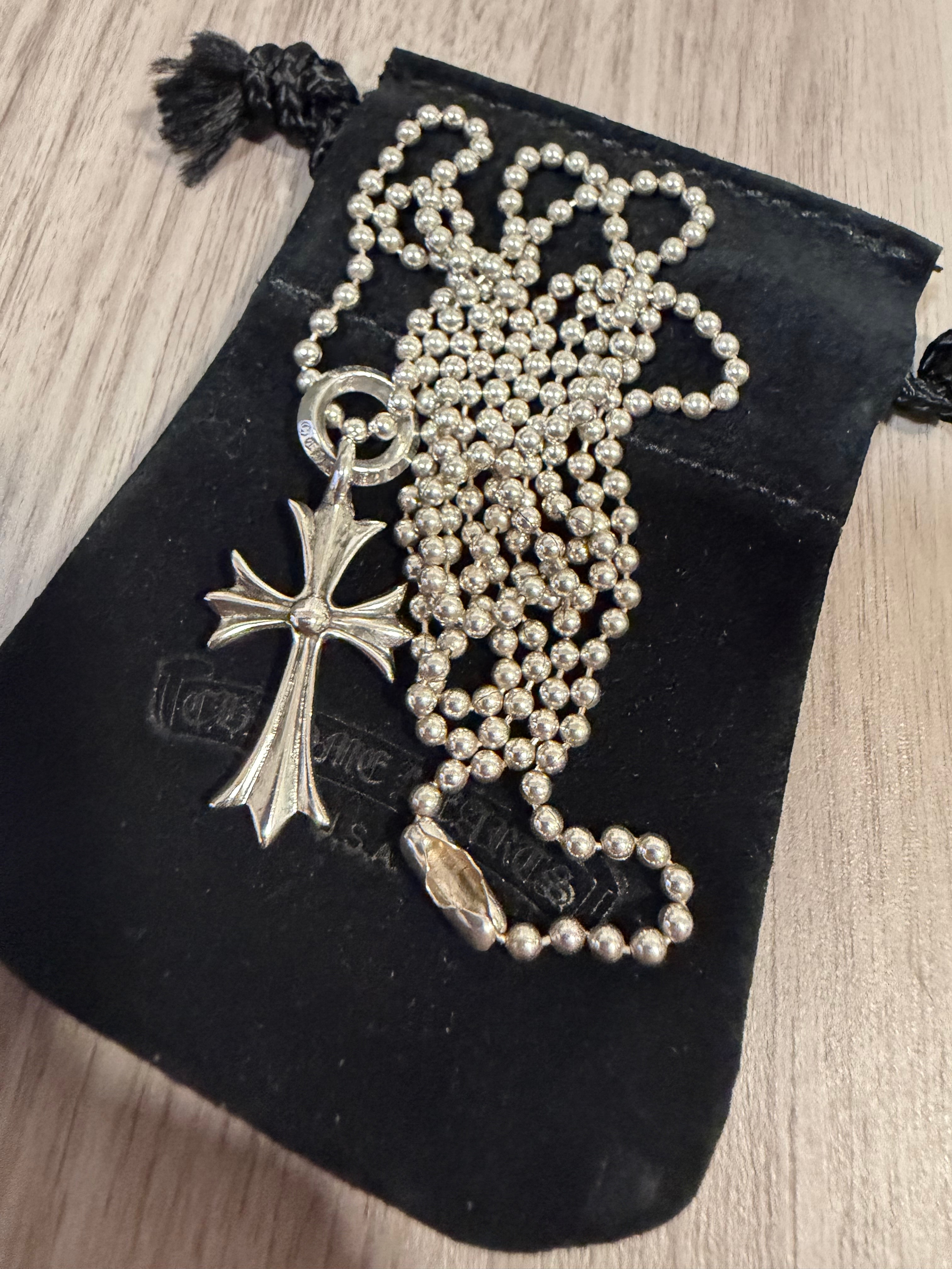 Chrome Hearts Tiny CH Cross Charm "Silver"