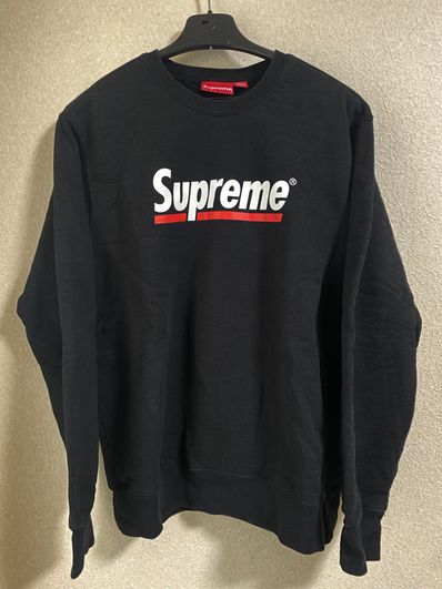 Supreme Underline Crewneck "Black"