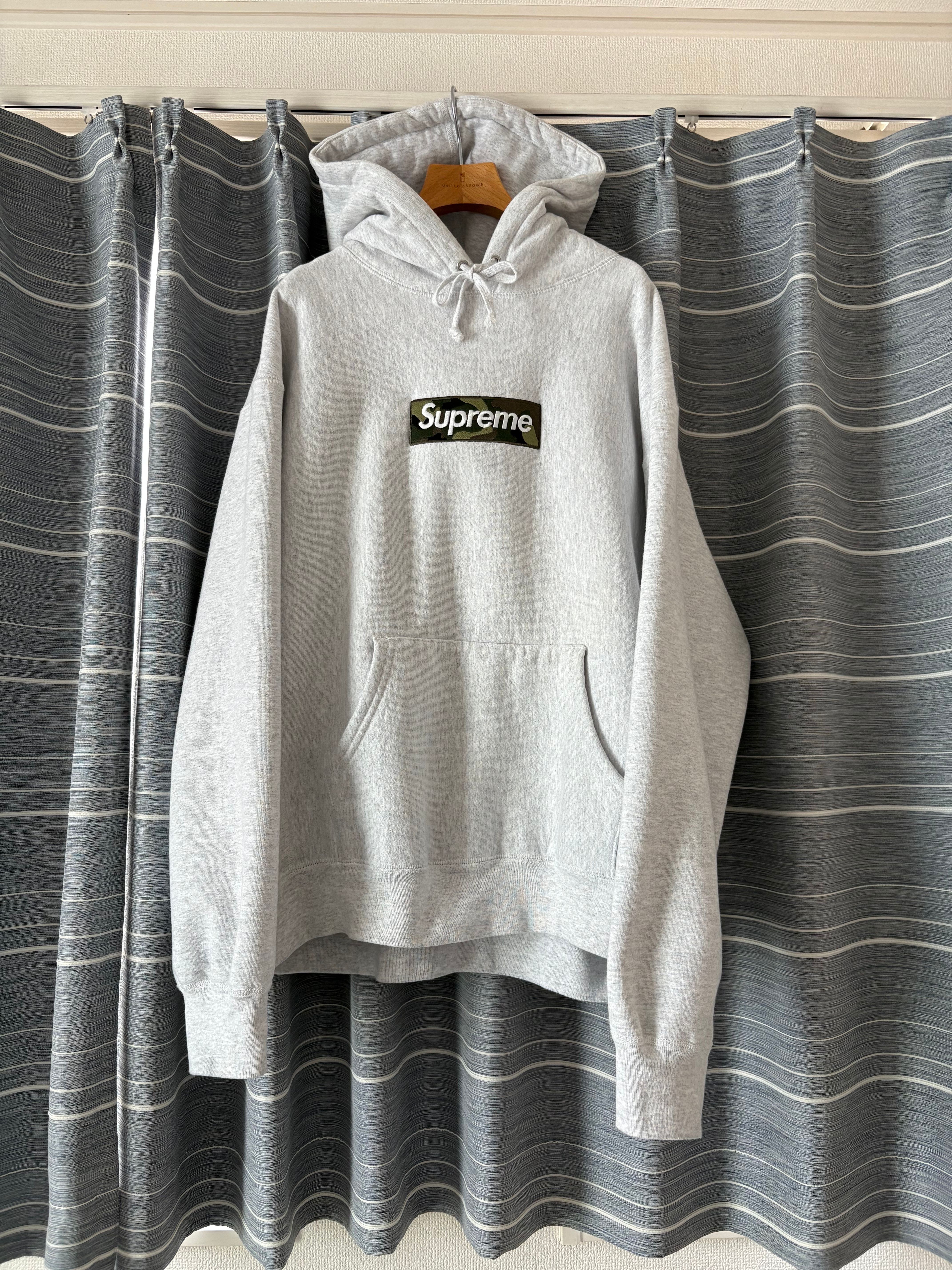 Supreme Box Logo Hooded Sweatshirt "Ash Grey" (23FW)