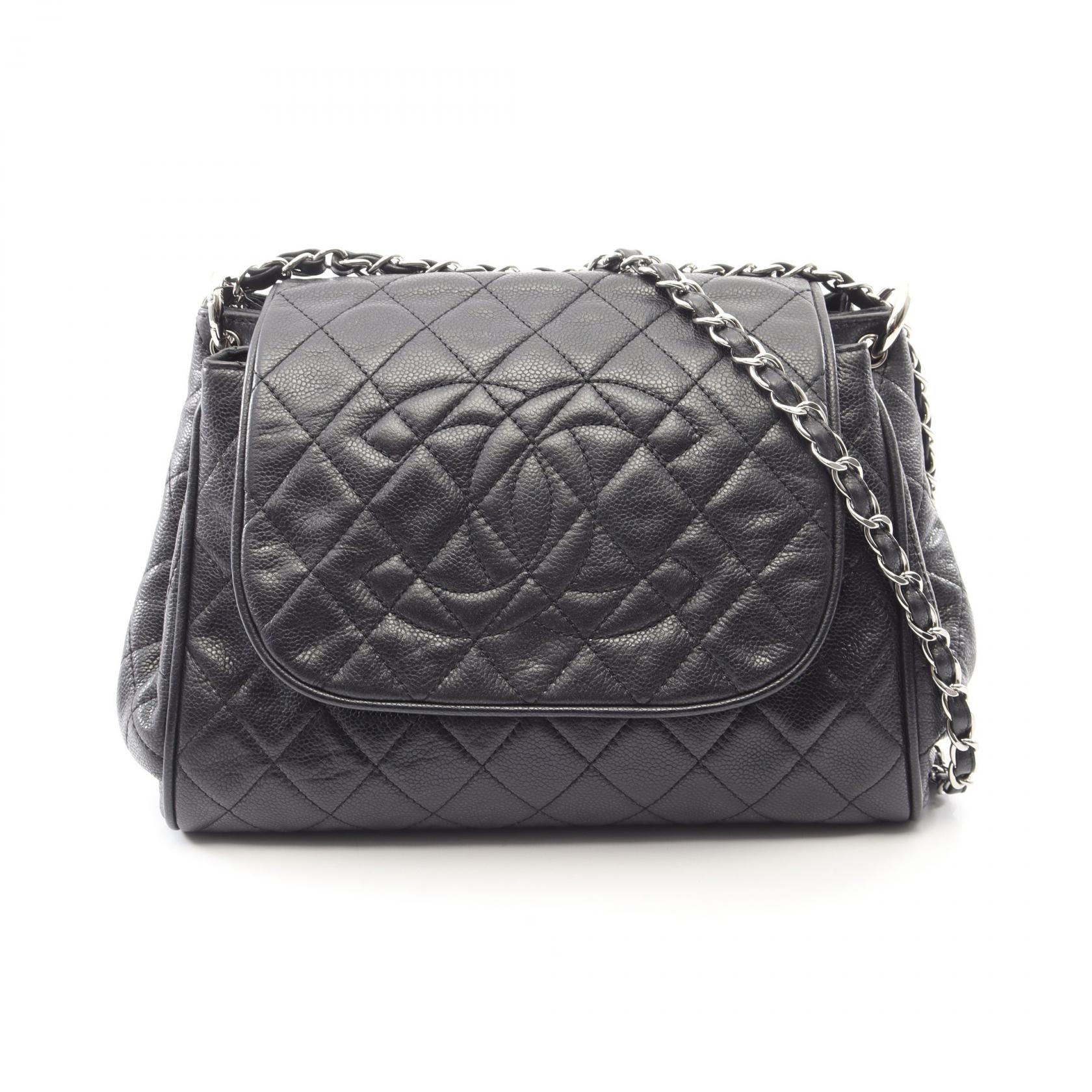 シャネル CHANEL マトラッセ ショルダーバッグ バッグ キャビアスキン(グレインドカーフ) レディース ブラック系 【中古】