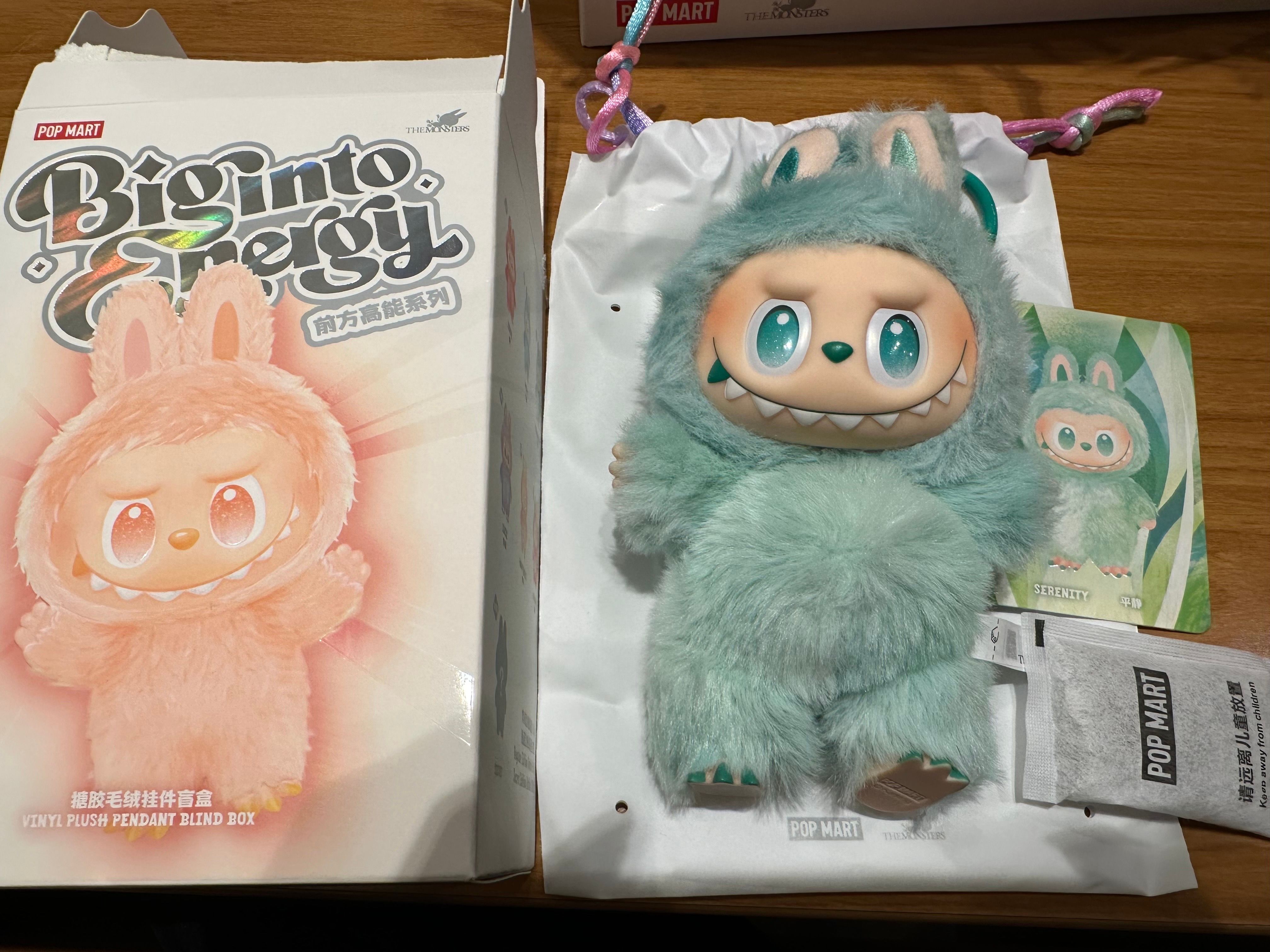 POP MART THE MONSTERS (LABUBU) Big into Energy Series Plush Pendant SERENITY