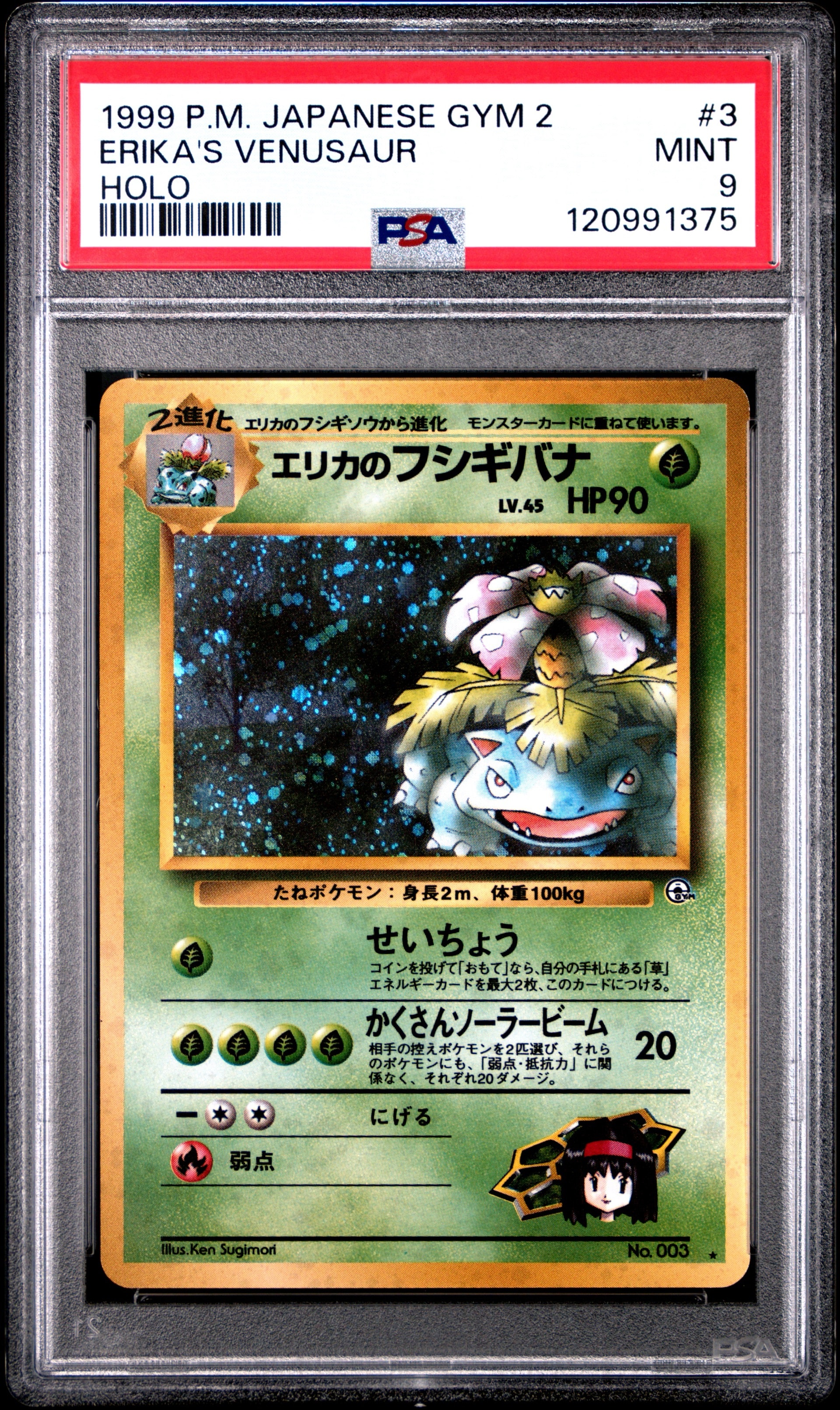 ポケモンカード 旧裏 エリカのフシギバナ PSA6 ポケカ ジム拡張第2弾 エリカのフシギバナ R: 旧裏[PMCG-G2 No.003](ジム拡張第2弾 「闇から