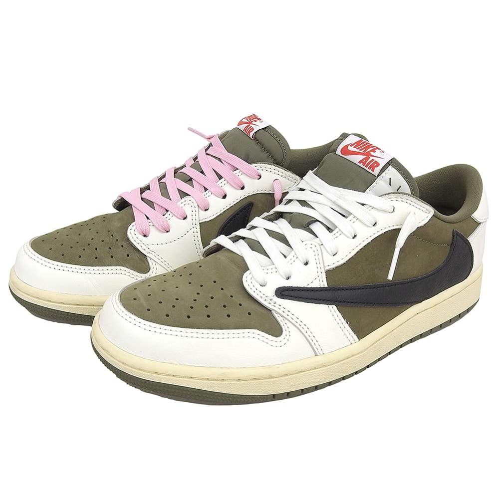 ナイキ AIR JORDAN 1 LOW OG SP REVERSE OLIVE シューズ ホワイト×オリーブ×ブラック 27cm DM7866-200 27