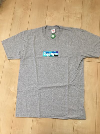 Supreme / Emilio Pucci® Box Logo Tee "Grey/Blue"