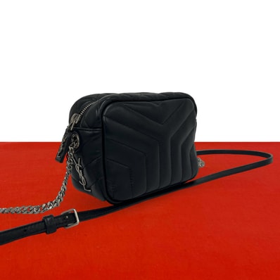 SAINT LAURENT PARIS サンローランパリ ルル ミニ ボーリングバッグ レザー ショルダーバッグ ブラック
26716