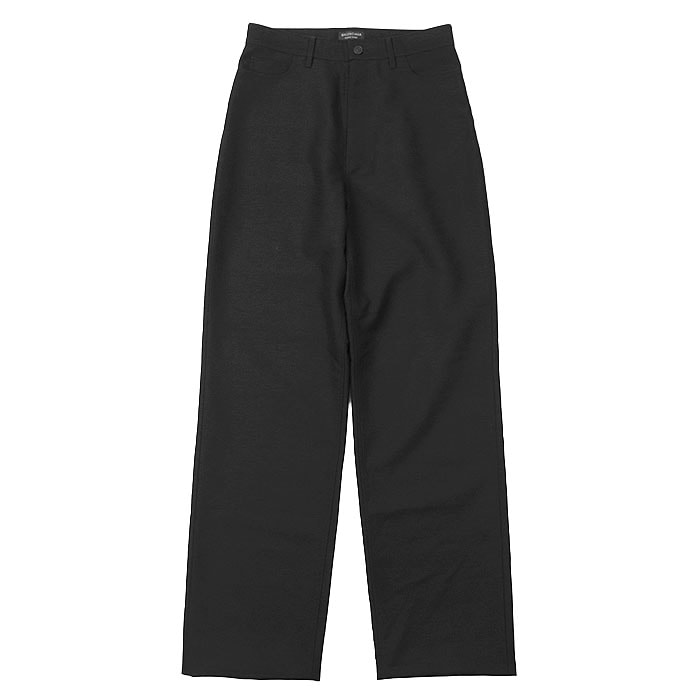 【美品】 バレンシアガ 2022年製 GARDE-ROBE ウール/モヘヤ パンツ ユニセックス ブラック XS BALENCIAGA