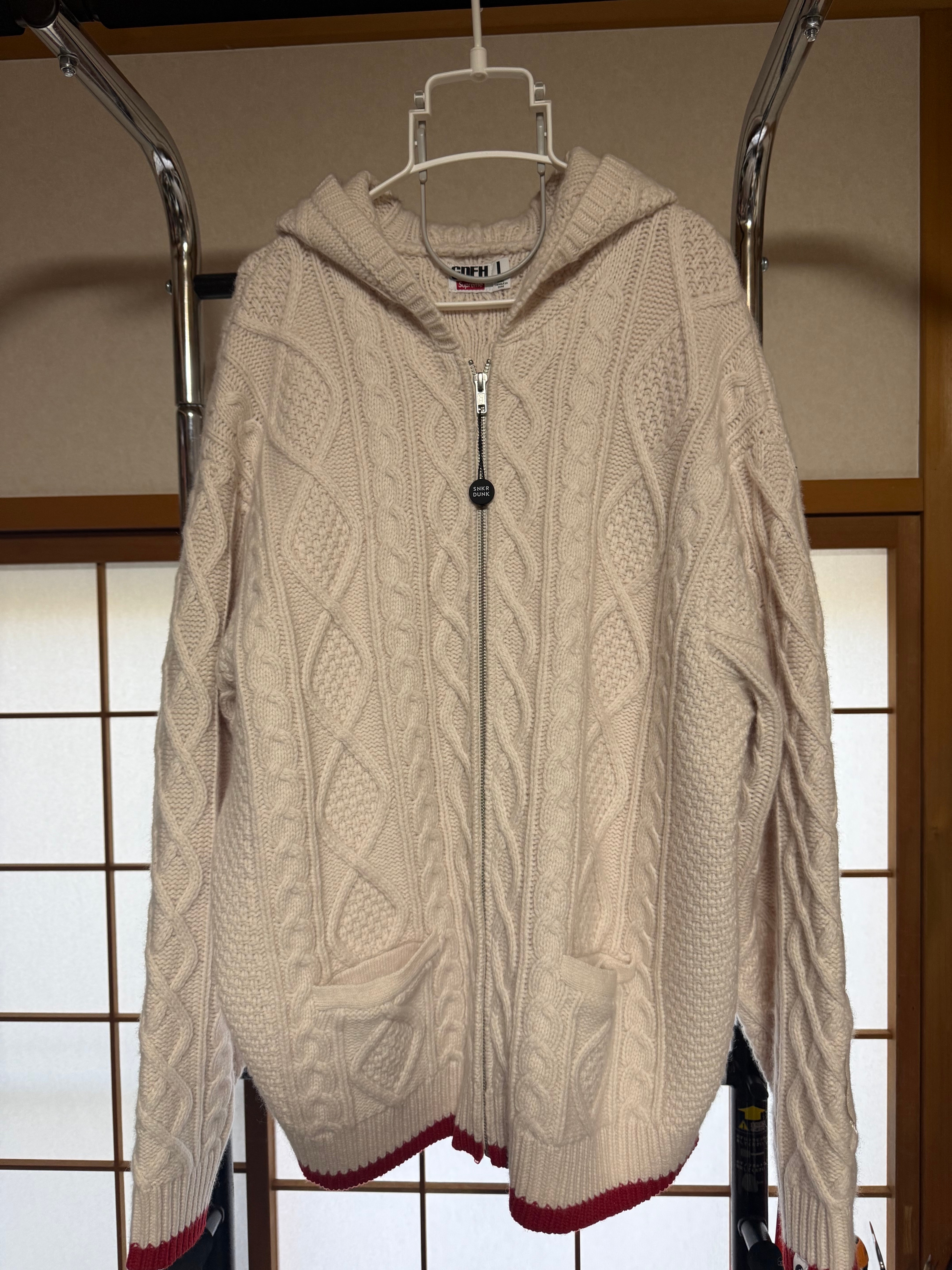 Supreme x GOODENOUGH Zip Up Hooded Sweater "Stone"