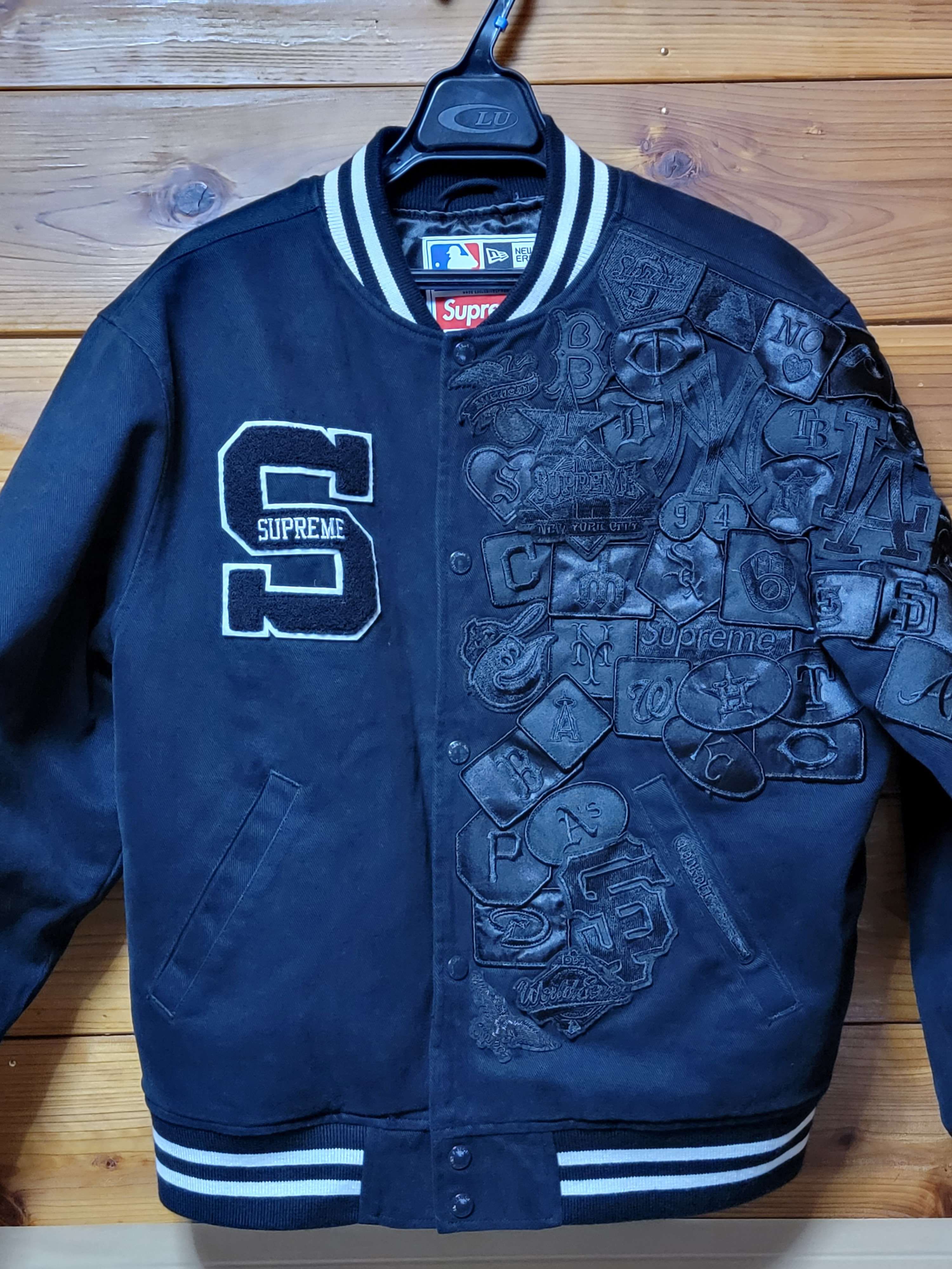 Supreme / New Era®/ MLB Varsity Jacket "Black"