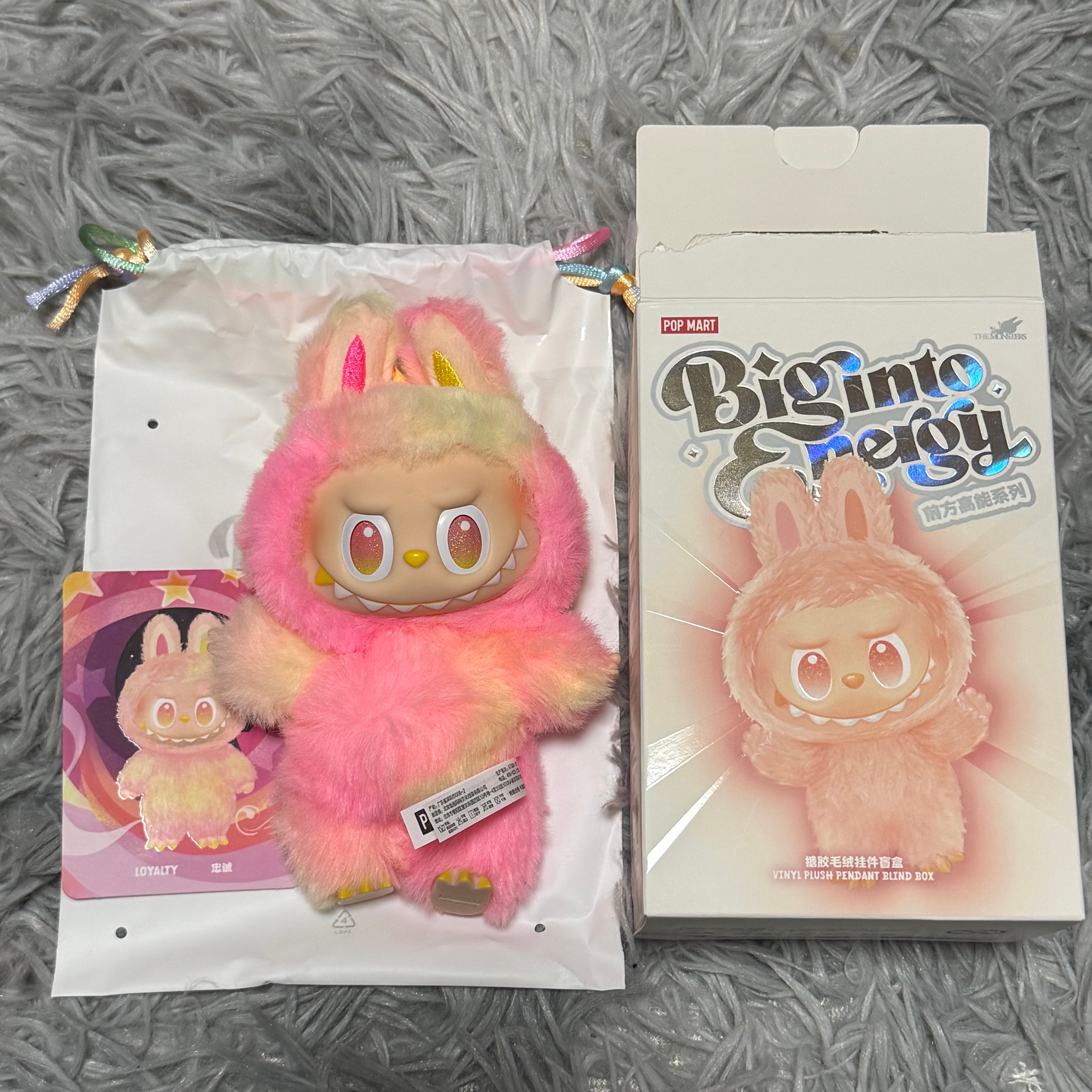 POP MART THE MONSTERS (LABUBU) Big into Energy Series Plush Pendant LOYALTY