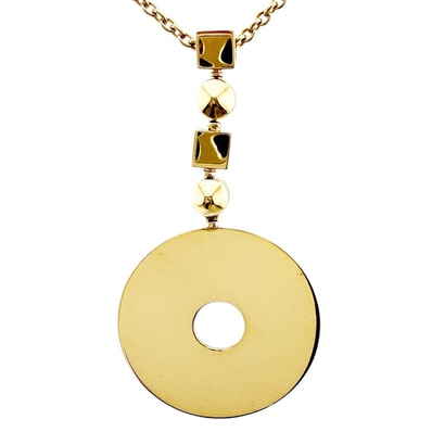 ブルガリ ルチア ネックレス 18金 K18イエローゴールド レディース BVLGARI 中古