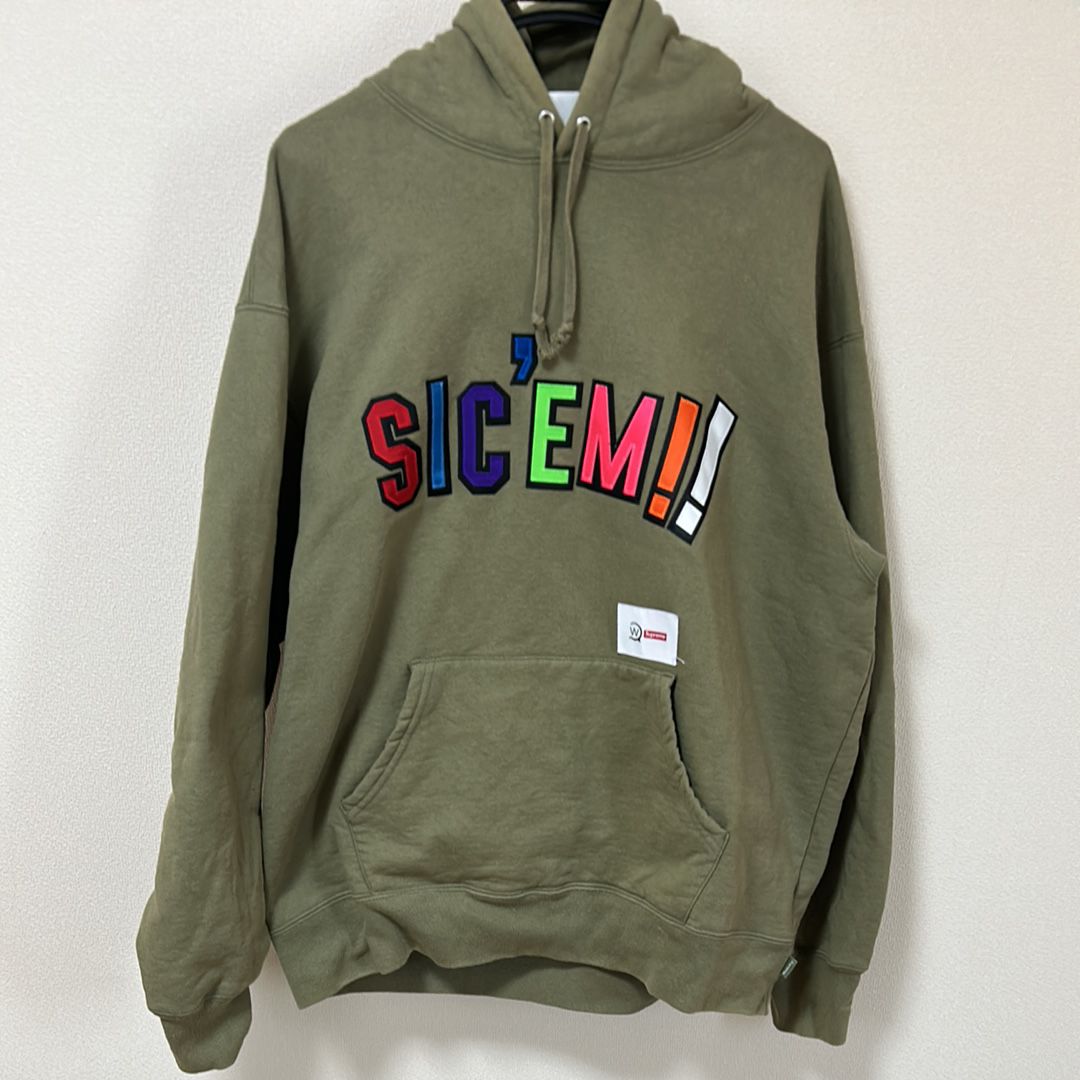 Supreme / WTAPS Sic'em! Hooded Sweatshirt "Olive Drab"