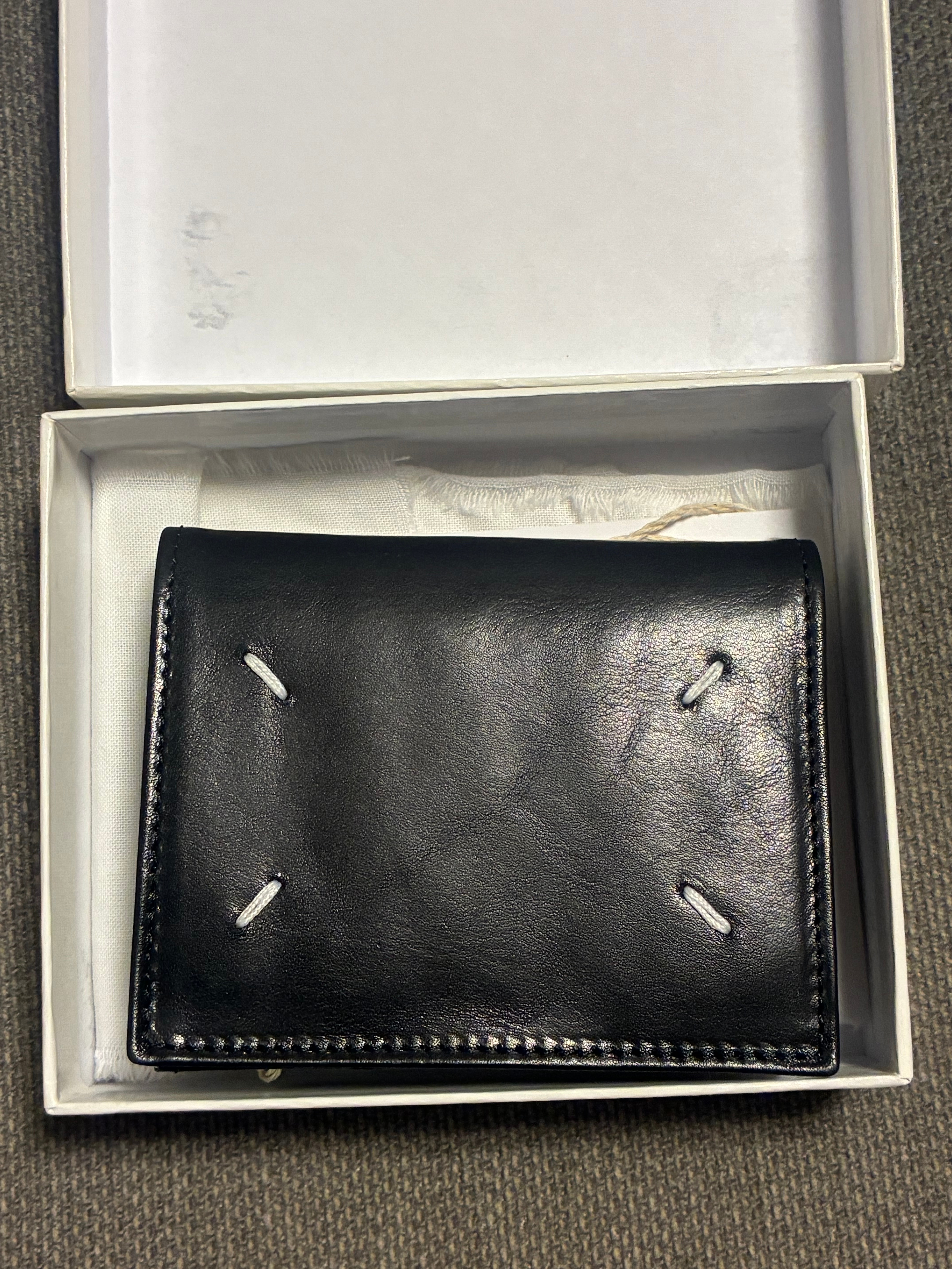Maison Margiela Folded Leather Wallet "Black"