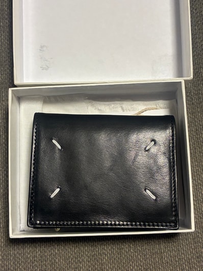 Maison Margiela Folded Leather Wallet "Black"