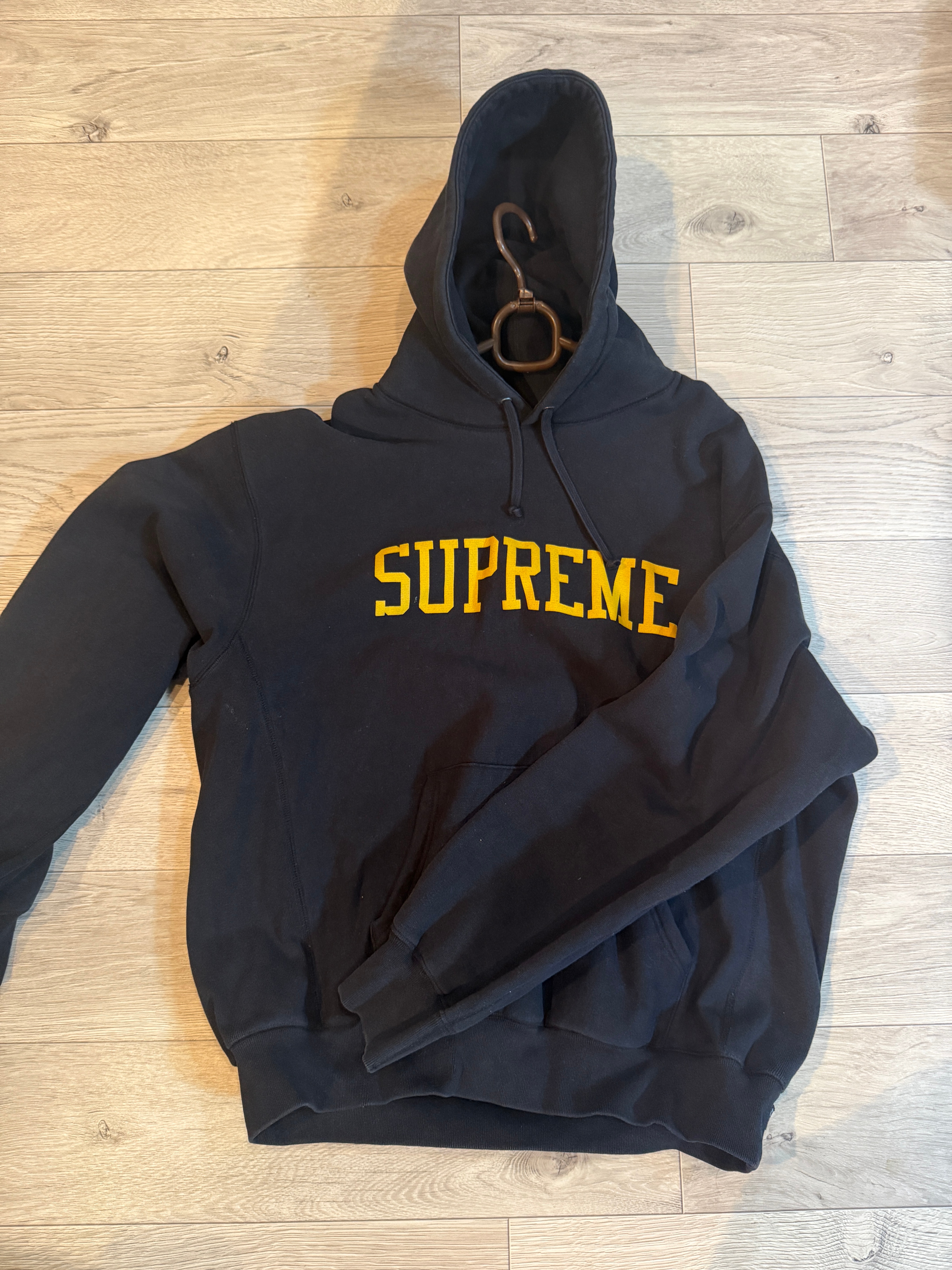 Supreme Varsity Hooded Sweatshirt "Black"