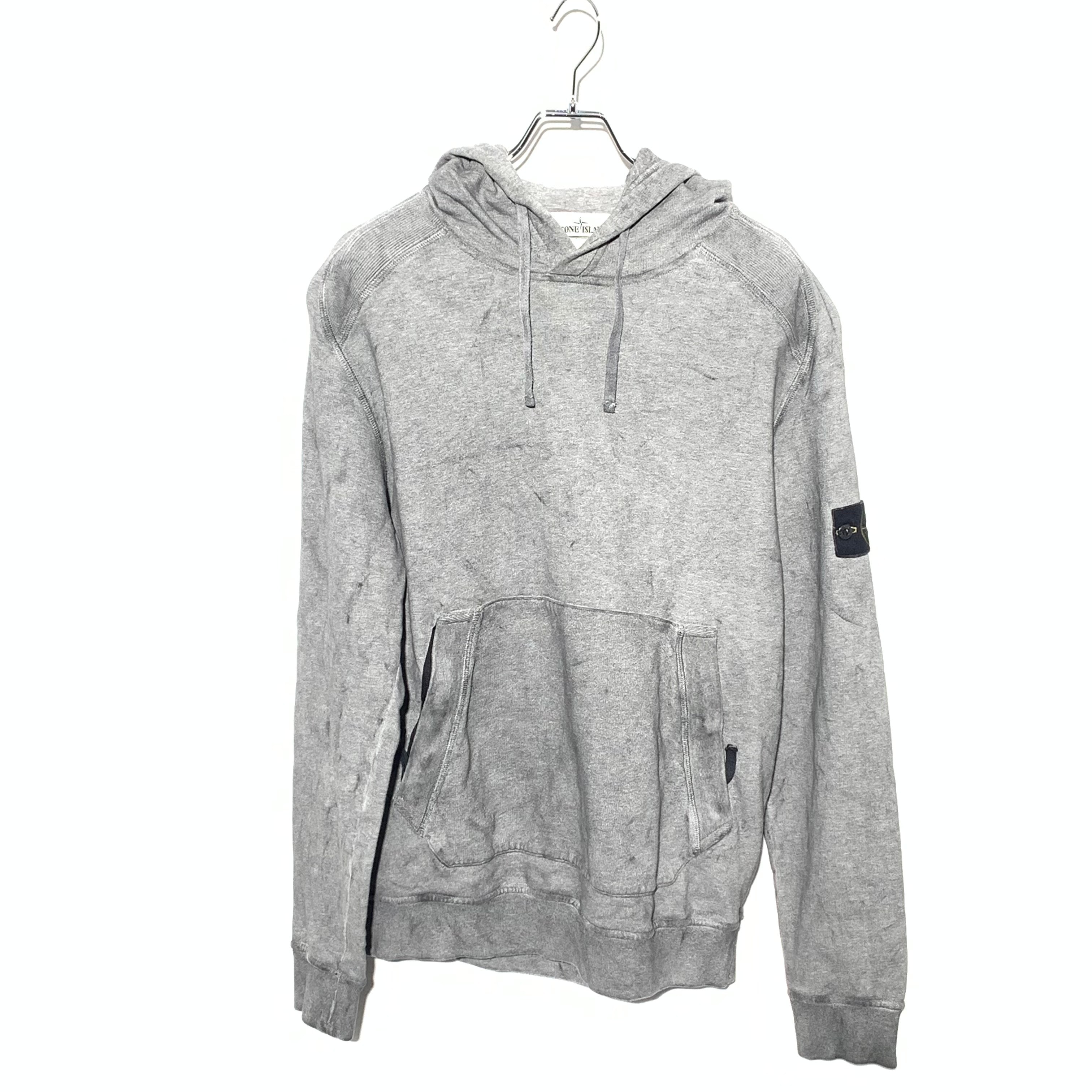 Stone Island 62090 Dust Colour Treatment Hooded Sweatshirt - 20FW "Grey"