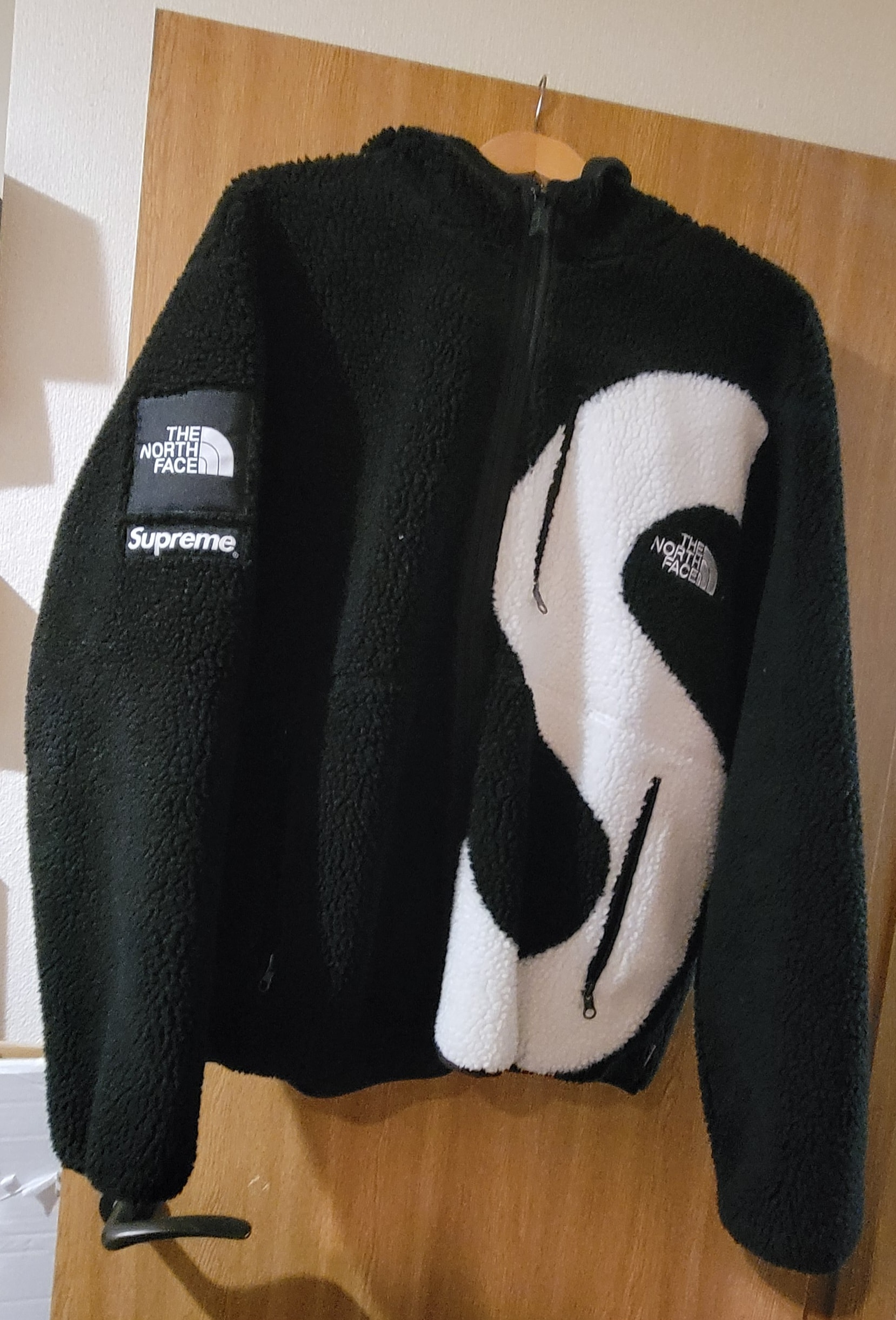 Supreme x The North Face S Logo Hooded Fleece Jacket "Black"