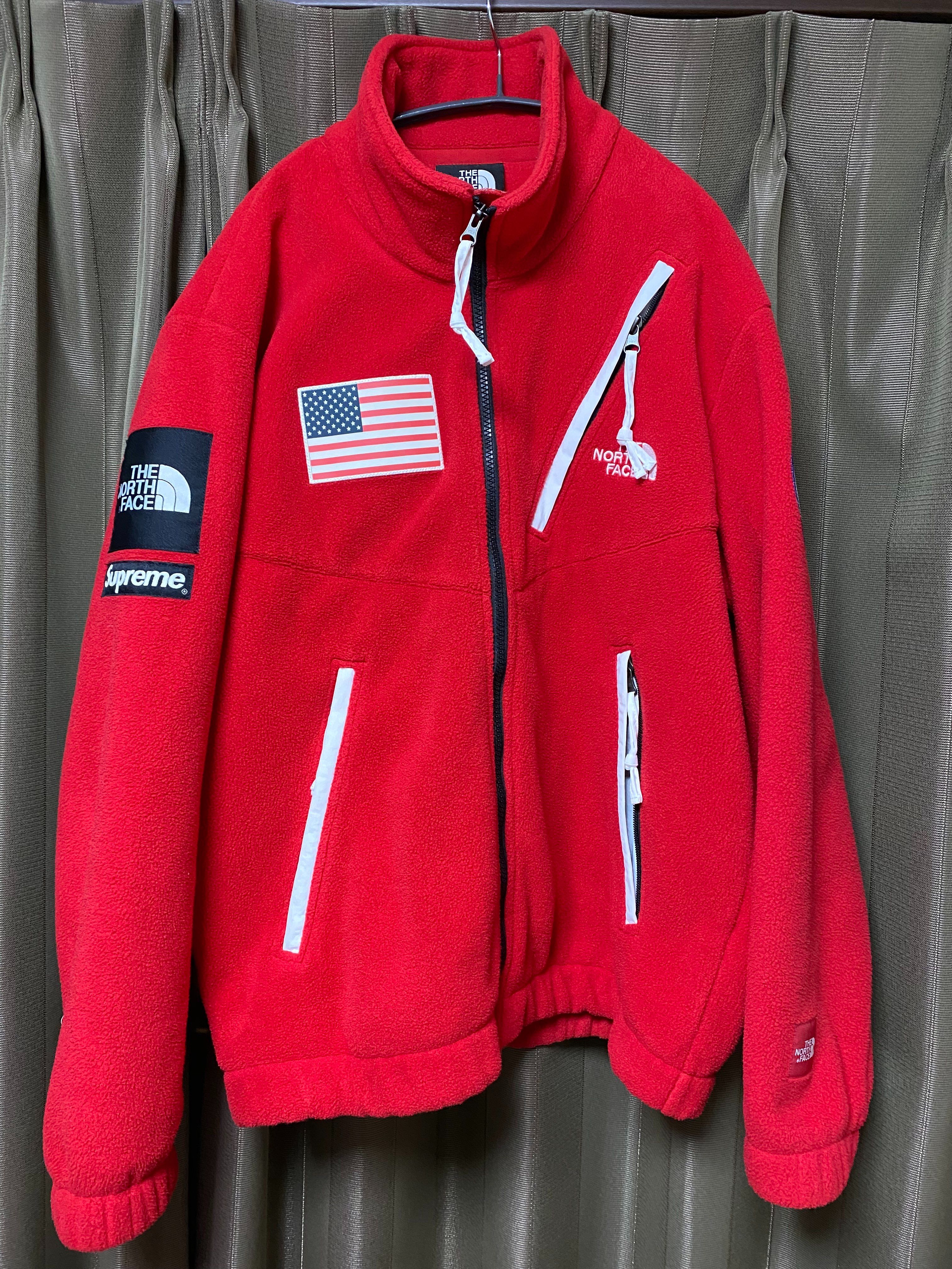 Supreme x The North Face Polartec Fleece Jacket "Red"