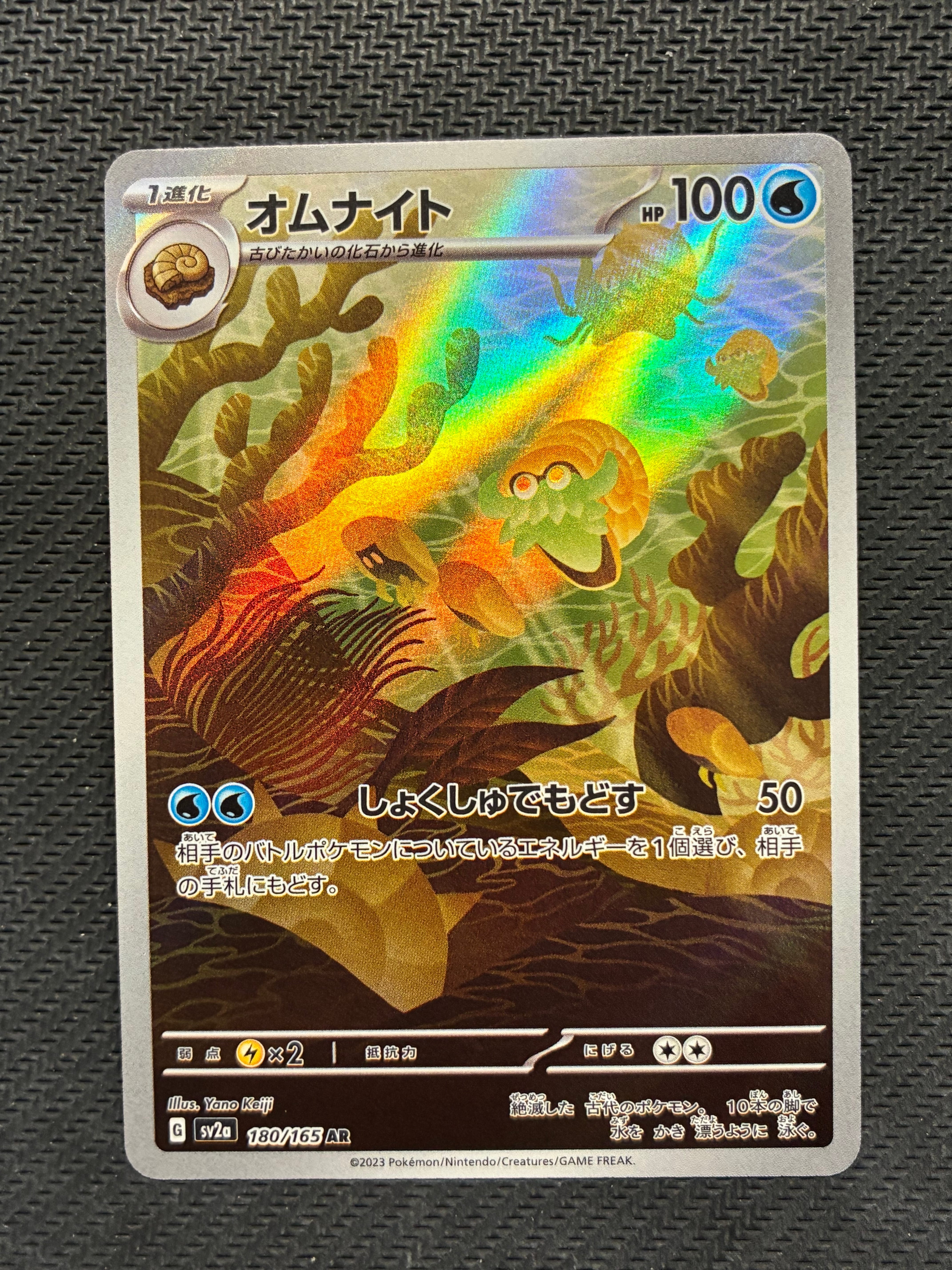 PSA10】オムナイト AR[SV2a 180/165](強化拡張パック「ポケモンカード
